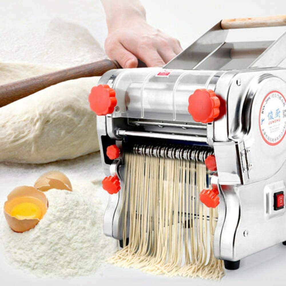750W Electric Pasta Maker Machine - 110V Home Kitchen Pasta Press with 2mm/6mm Noodle Cutter, Dumpling Skin Maker (24cm Noodle Width, 180cm Knife Length) - Fast US Shipping | Perfect for Homemade Pasta, Noodles & Dumpling Wrappers