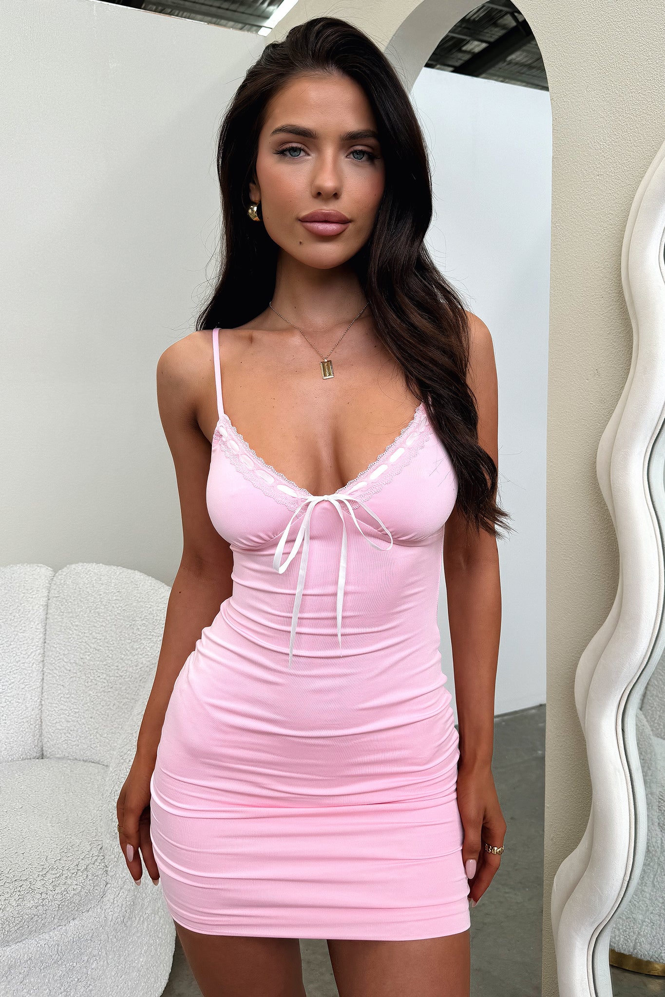 Jaylah Dress for Women - Baby Pink Flowy Maxi Dress | Elegant & Comfortable Summer Outfit for Beach, Wedding, or Casual Wear
