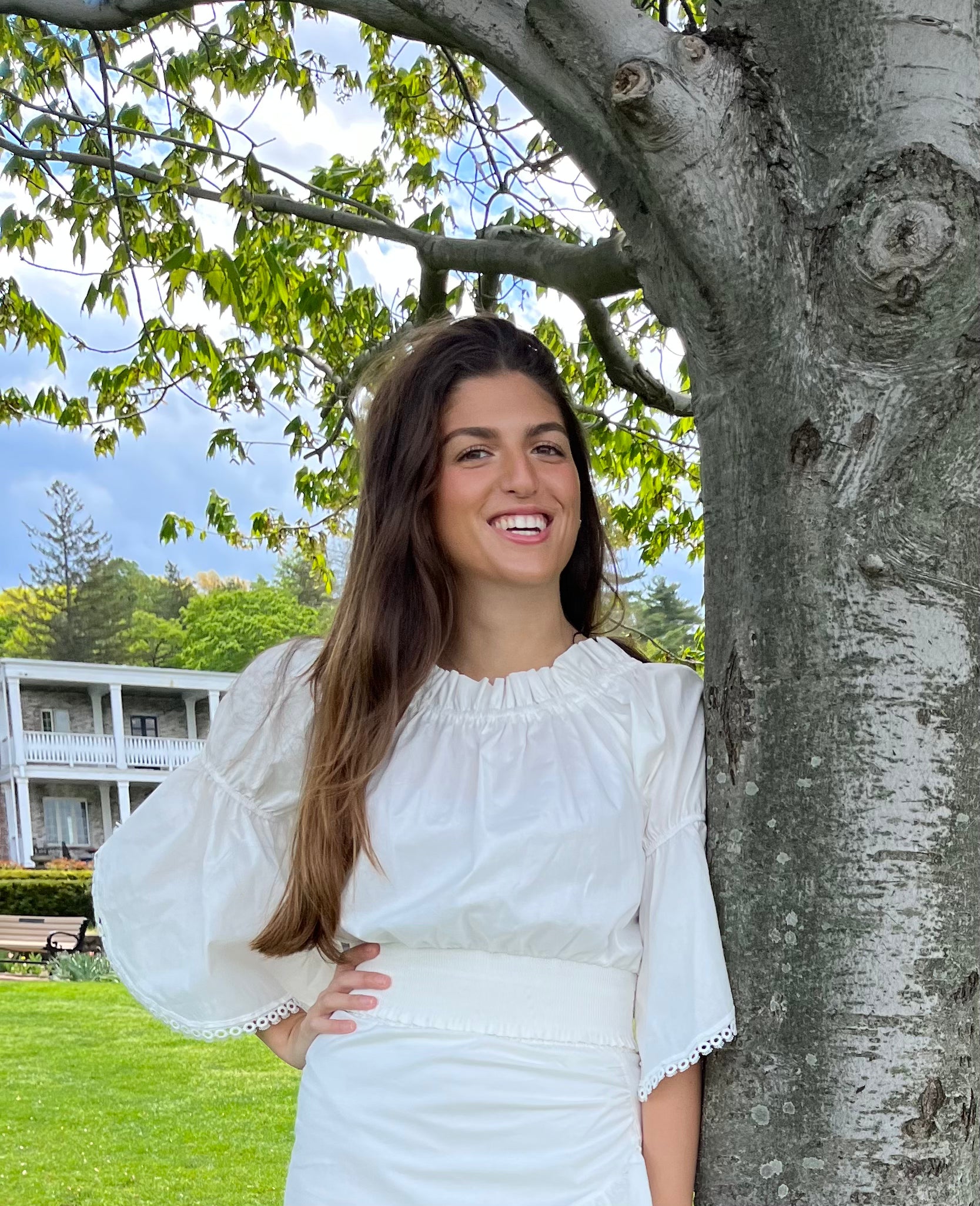 Stylish White Top for Women - Trendy Casual Blouse for Everyday Wear - Perfect for Office, Dating & Outings