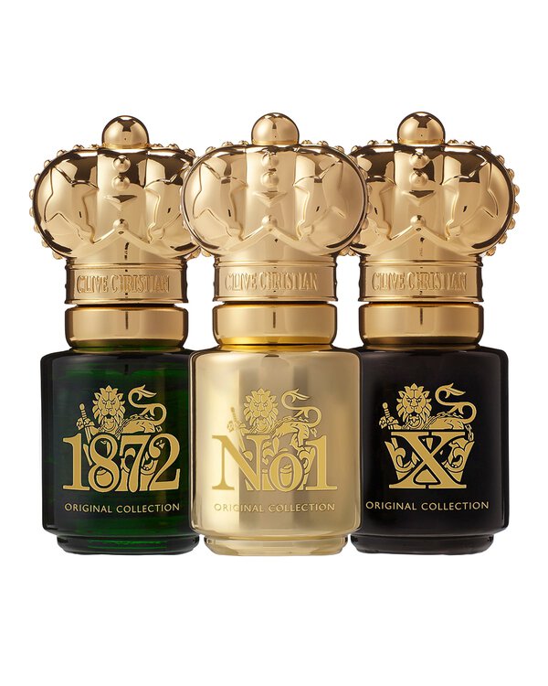 Clive Christian Original Collection Travel Gift Set (3 X 10ML) - 1872, No 1 & X Perfume Spray for Men | Luxury Fragrance Trio for Travel, Gifting & Special Occasions