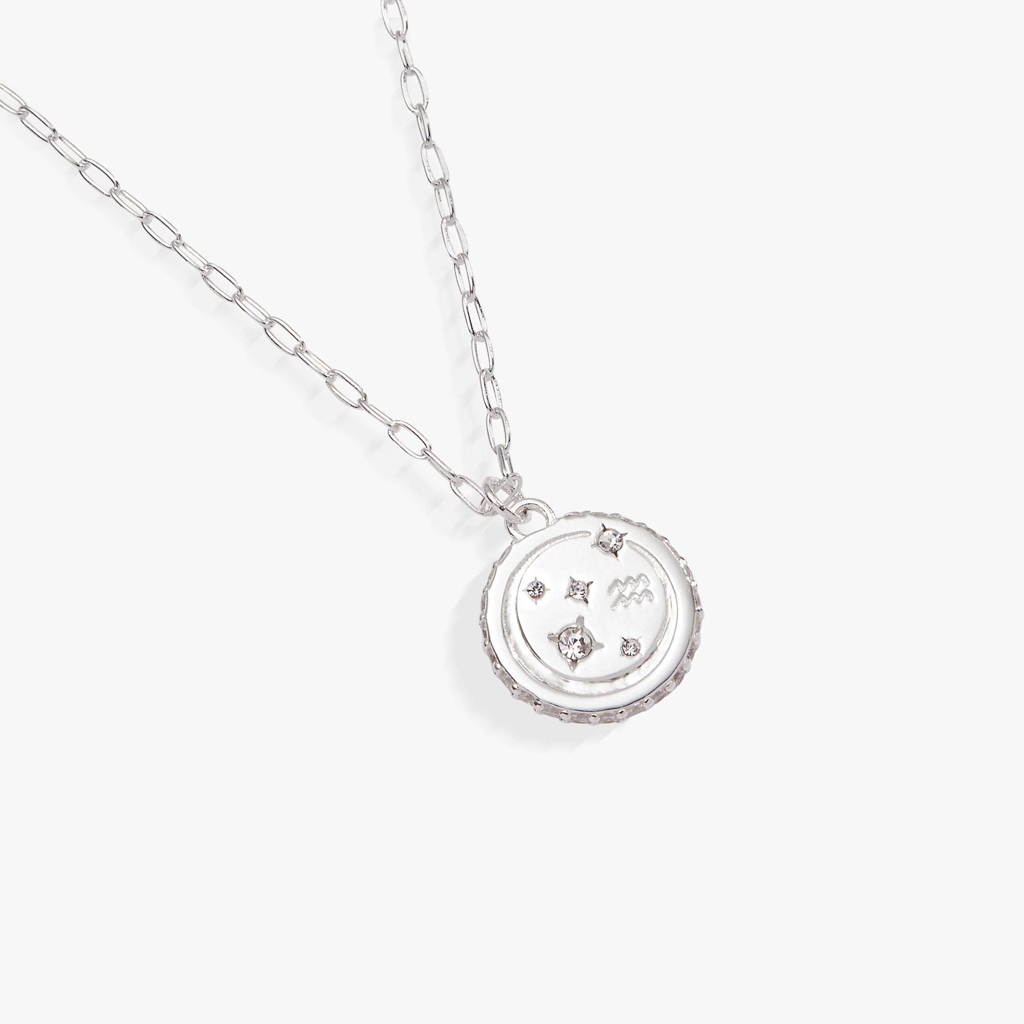 Aquarius Zodiac Necklace - Sterling Silver Zodiac Pendant for Women - Perfect Gift for Birthday, Anniversary & Valentine's Day - Elegant Jewelry for Everyday Wear & Special Occasions