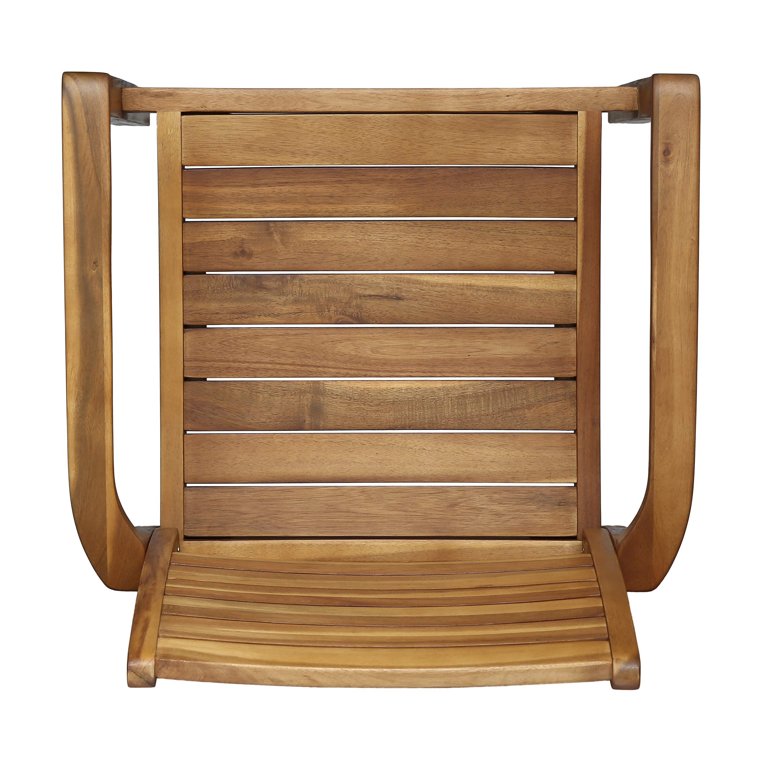 Christopher Knight Home Watts Outdoor Acacia Wood Dining Chairs, Teak Finish (Set of 2) - Patio, Garden, Poolside & Backyard Furniture for Outdoor Entertaining