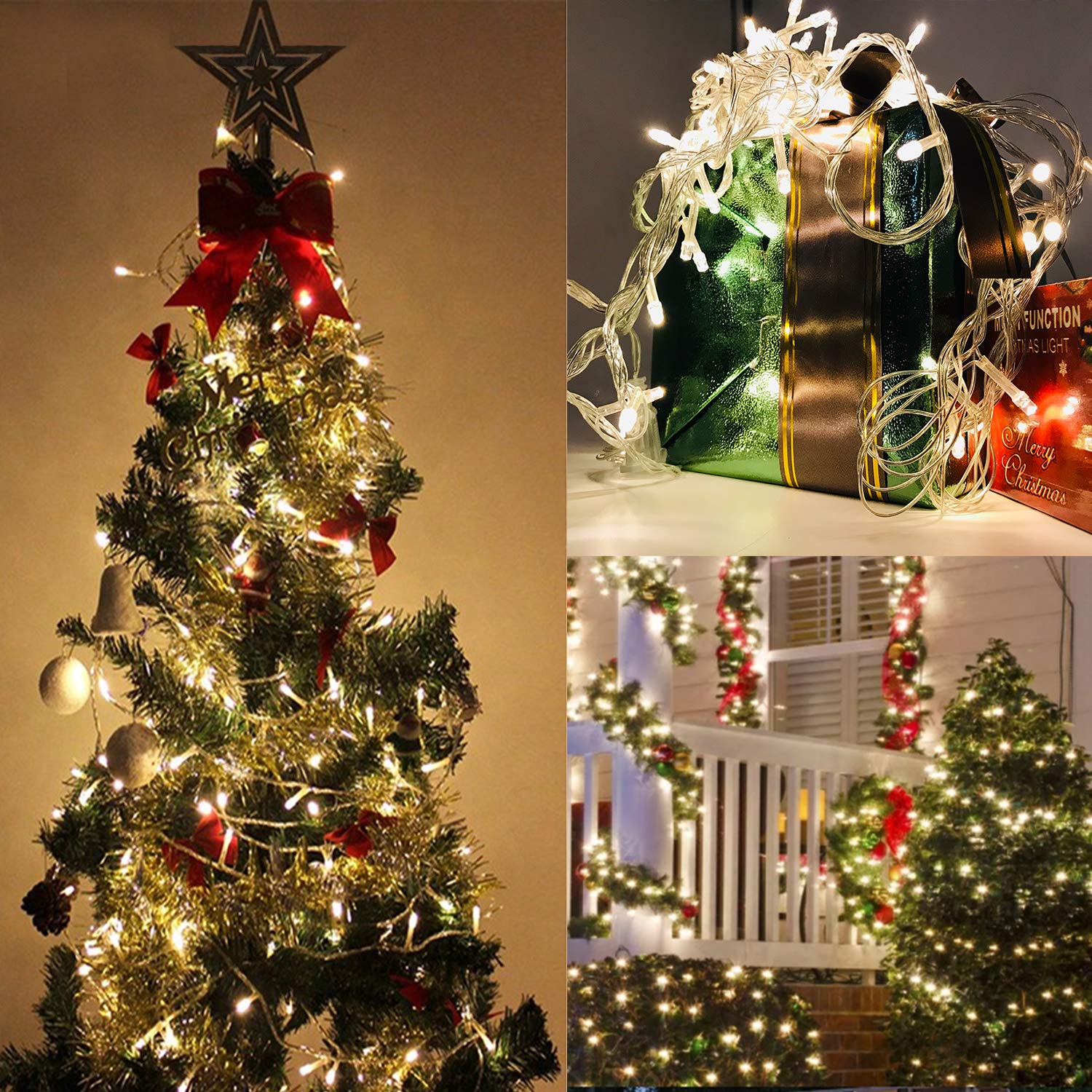 2 Pack 36ft 100 LED Battery Operated String Lights with Remote Timer - Waterproof Fairy Lights for Bedroom, Garden, Party, Christmas Decor - 8 Lighting Modes & Cool White - Perfect for Indoor Outdoor Wedding, Patio, Backyard, Holiday Decorations