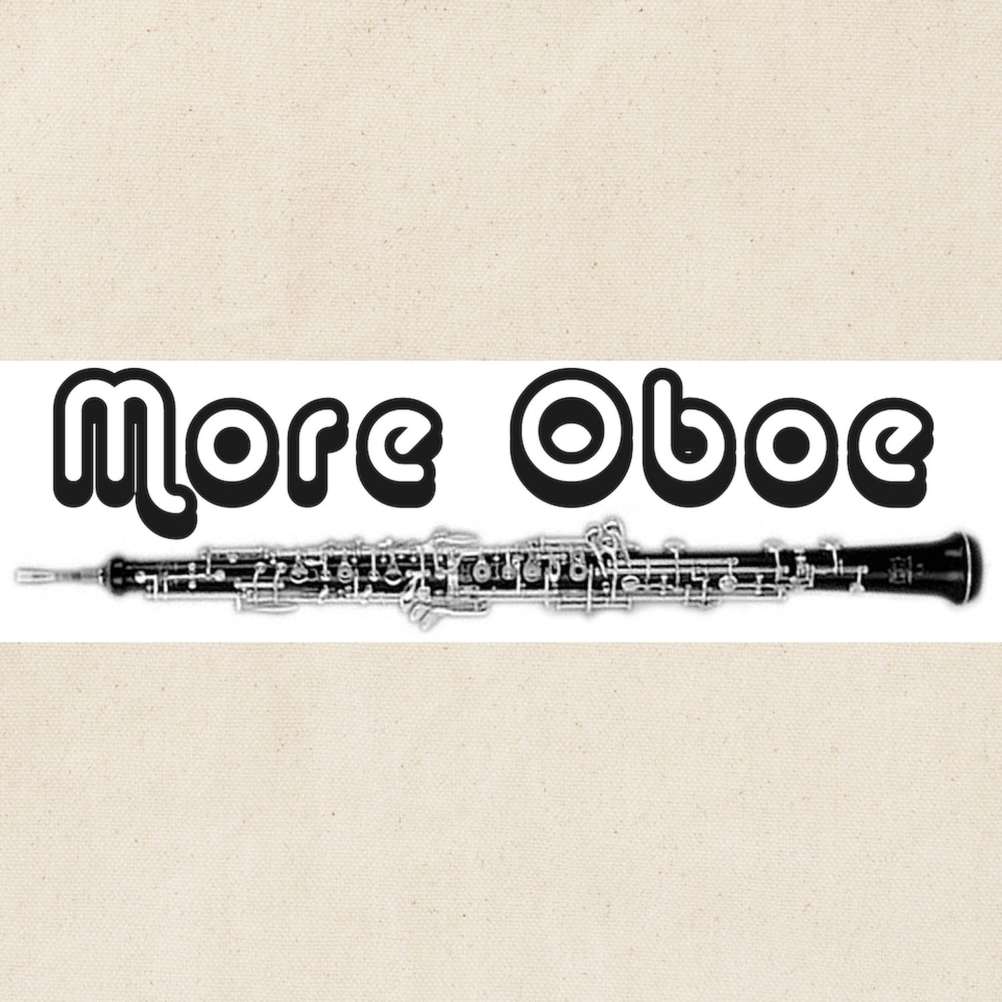 More Oboe Tote Bag - Natural Canvas Reusable Shopping Bag for Music Lovers | Eco-Friendly Grocery Tote & Orchestra Rehearsal Bag