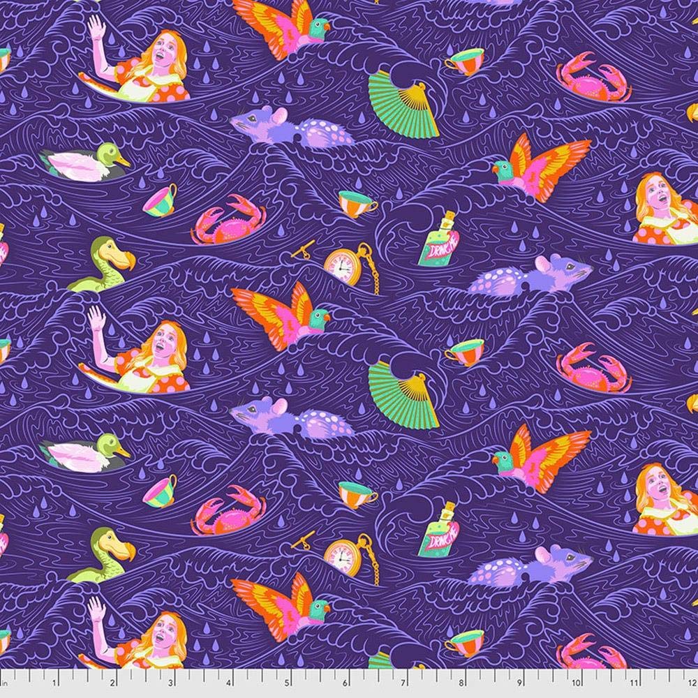 Tula Pink Free Spirit Curiouser and Curiouser Sea of Tears Daydream Quilting Fabric - Perfect for Quilts, Home Decor & DIY Sewing Projects
