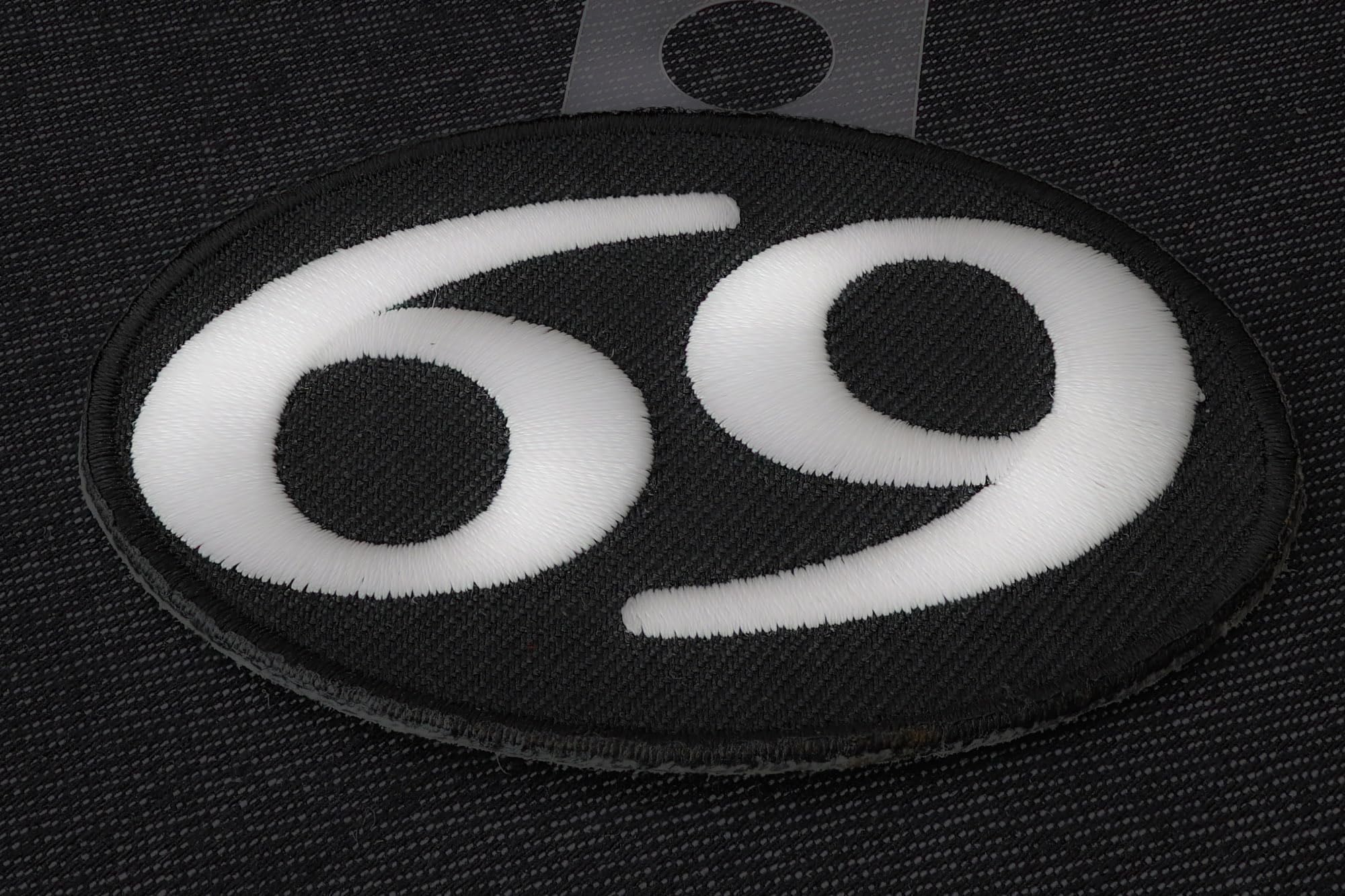69 Iron On Patch - Embroidered Custom Patch for Jackets, Hats, Bags & DIY Crafts - Durable Sew-On or Heat Transfer Applique for Clothing & Accessories