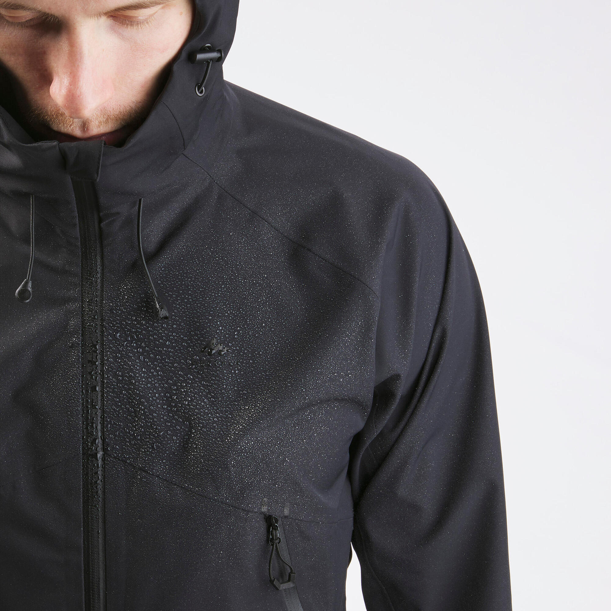 Quechua MH500 Men's Lightweight Waterproof Hiking Jacket - Outdoor Trekking & Camping Gear for All-Weather Protection