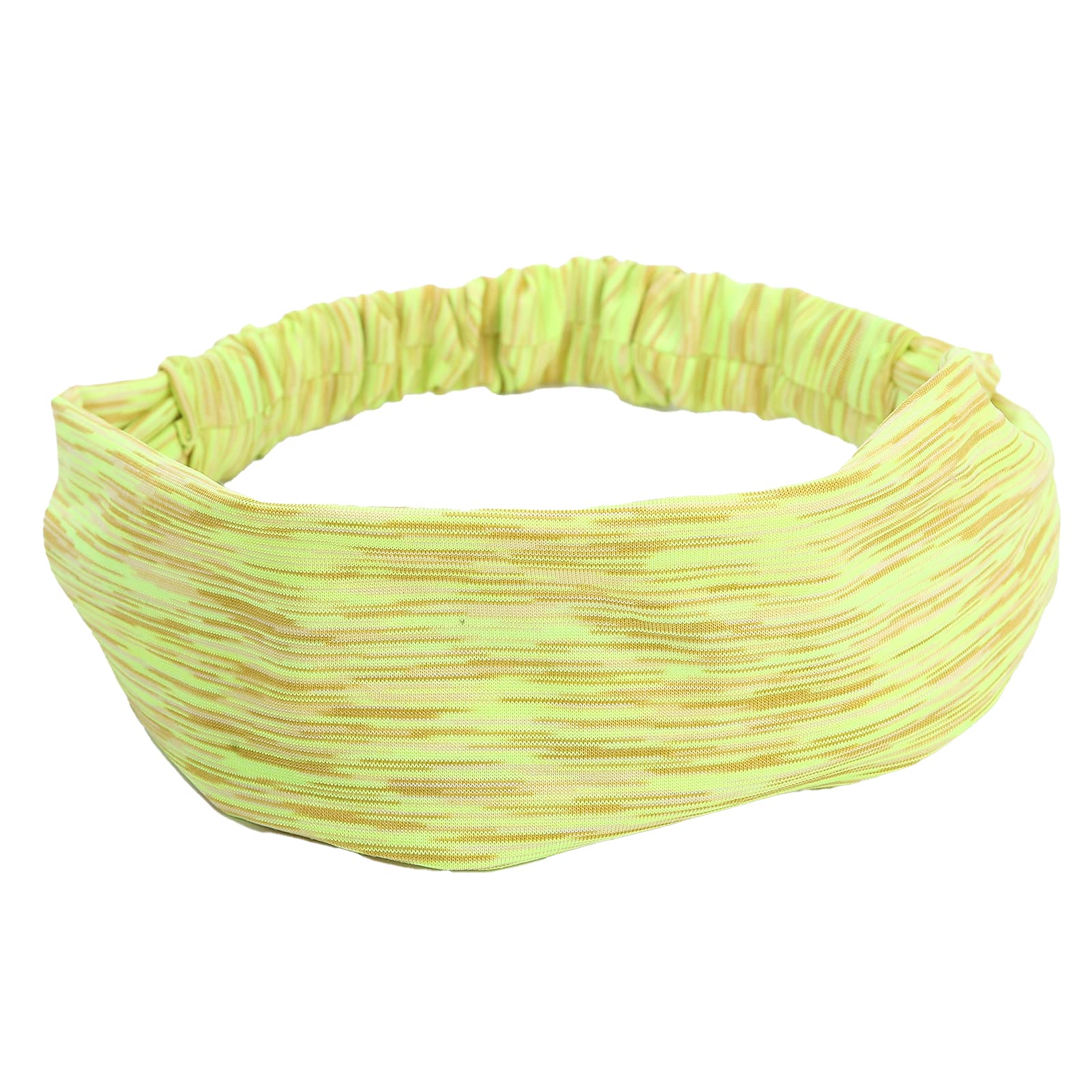 Soft Elastic Sweatband Headband - Absorbent, Wide Range of Use for Sports, Workouts, Parties, Weddings & Concerts (Fluorescent Green) - Perfect for Running, Yoga, Fitness & Outdoor Activities