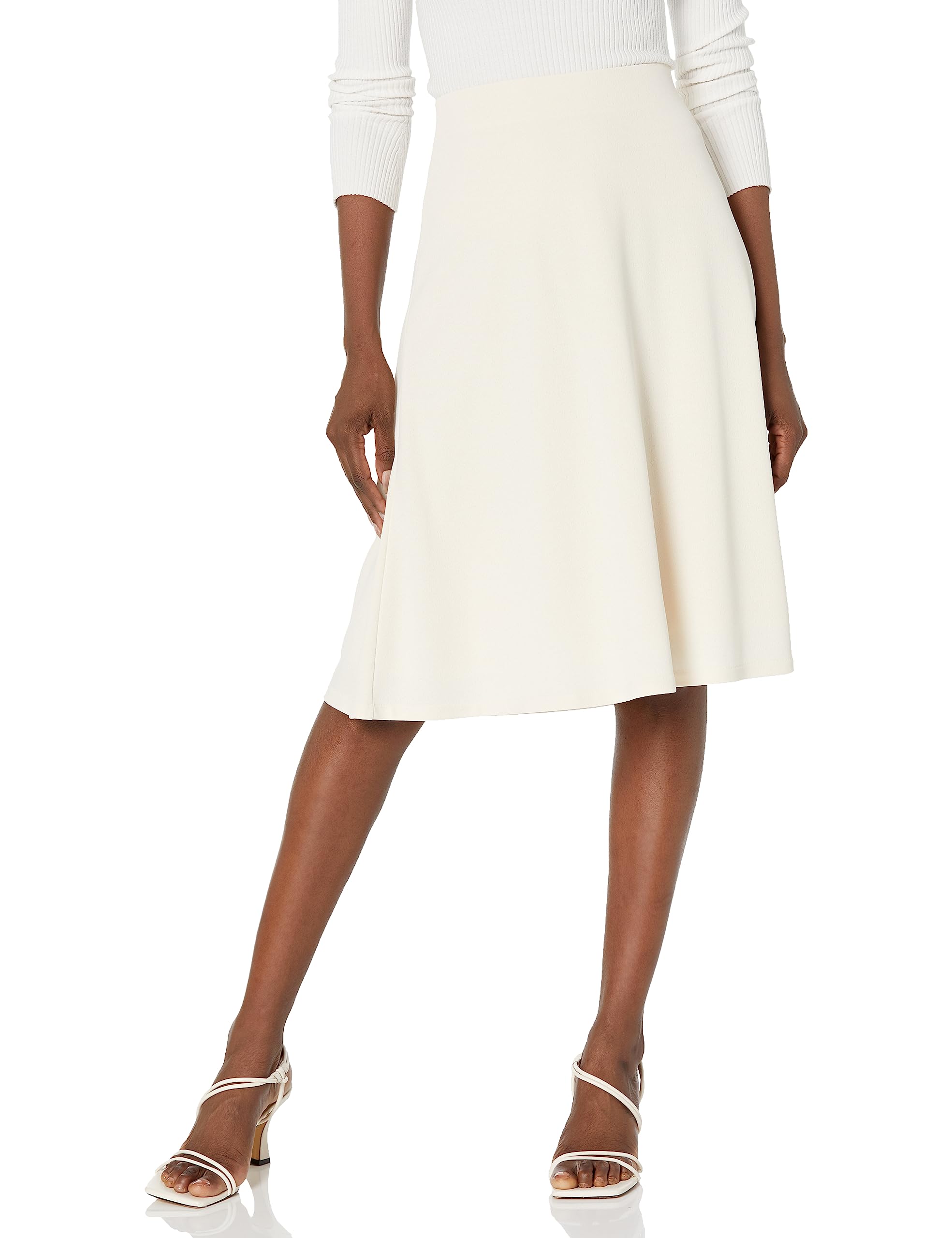Vince Women's Flowy Crepe Skirt - Elegant A-Line Midi Skirt for Work, Office & Special Occasions | Comfortable & Stylish Women's Fashion