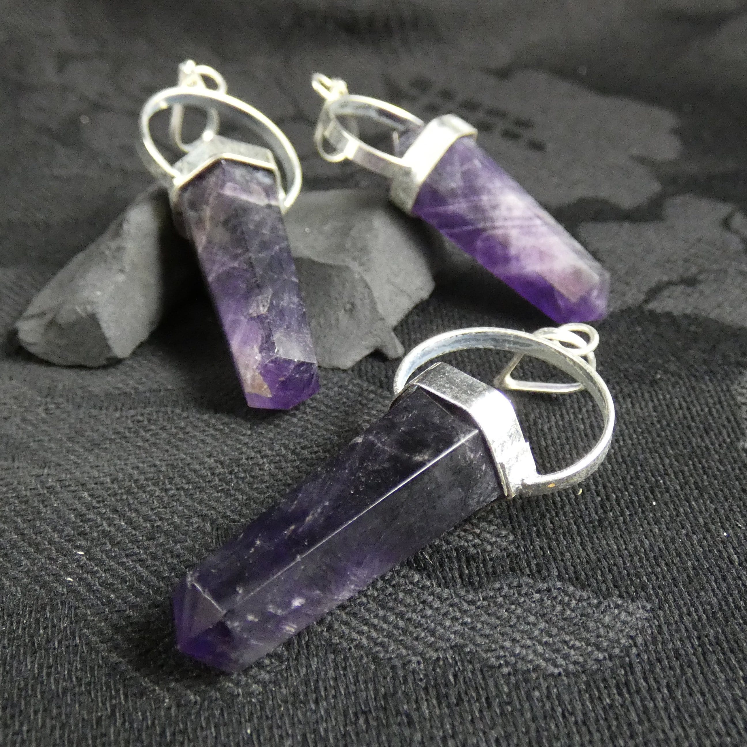 Natural Amethyst Double Terminated Point Pendant Necklace - Healing Crystal Jewelry for Meditation, Energy Balancing & Spiritual Gifts