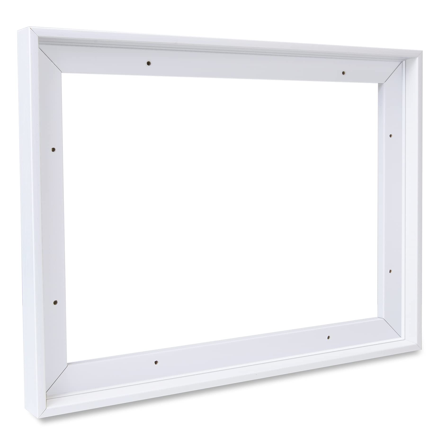 Floating Canvas Frame for 36x48 Inch Art - White Floater Frame for Wall Photos, Canvas Prints & Pictures - Perfect for Living Room, Bedroom & Kitchen Decor - Enhance Your Home or Office Wall Display