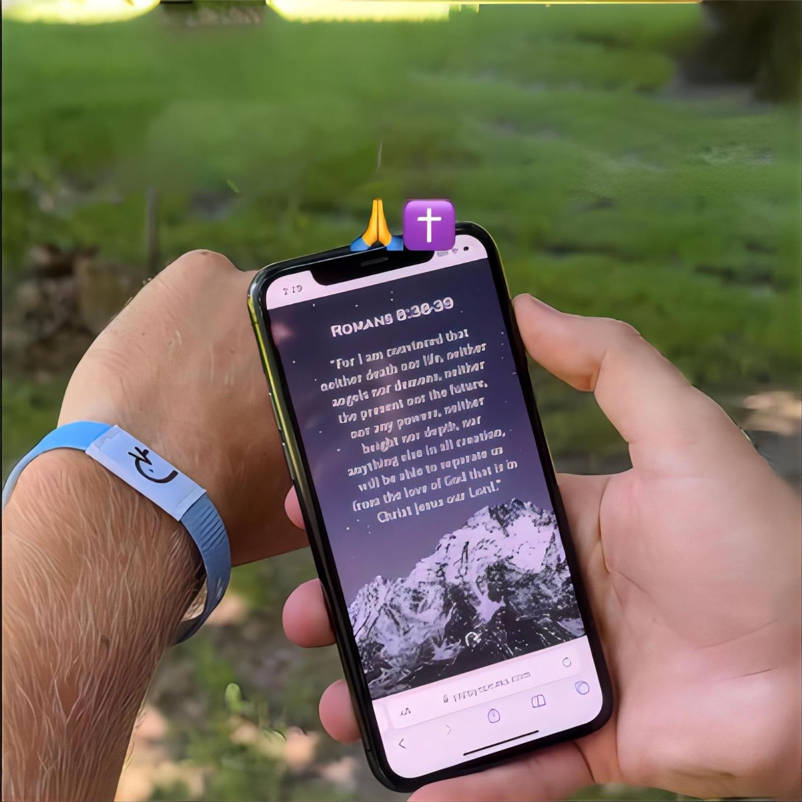 Wearable Bible Verse Bracelet with NFC - Inspirational Scripture Jewelry for Men, Women & Teens - Daily Spiritual Energy Quotes - Perfect for Church, Prayer & Faith-Based Gifts