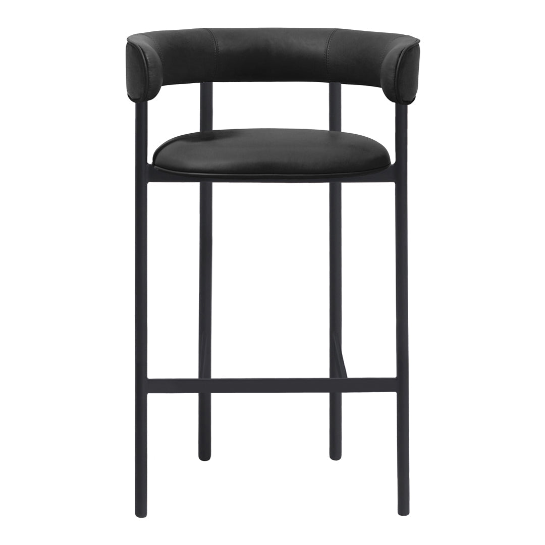 Modern Wooden Counter Stool with Arms - Adjustable Height Bar Stool for Kitchen Island, Breakfast Nook & Home Bar - Comfortable Dining & Seating Solution