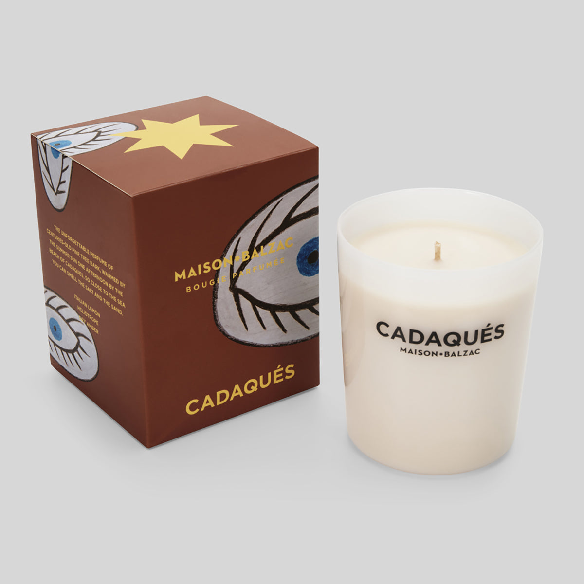 Maison Balzac Cadaques Scented Candle - Luxury Home Fragrance for Relaxation & Aromatherapy - Perfect for Bedroom, Bathroom & Living Room Decor