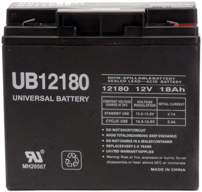 12V 18Ah Sealed Lead Acid (SLA) Battery - Universal Replacement for Scooters, Wheelchairs, Golf Carts & Power Wheels - Long Lasting Deep Cycle Power Supply for Outdoor & Mobility Devices