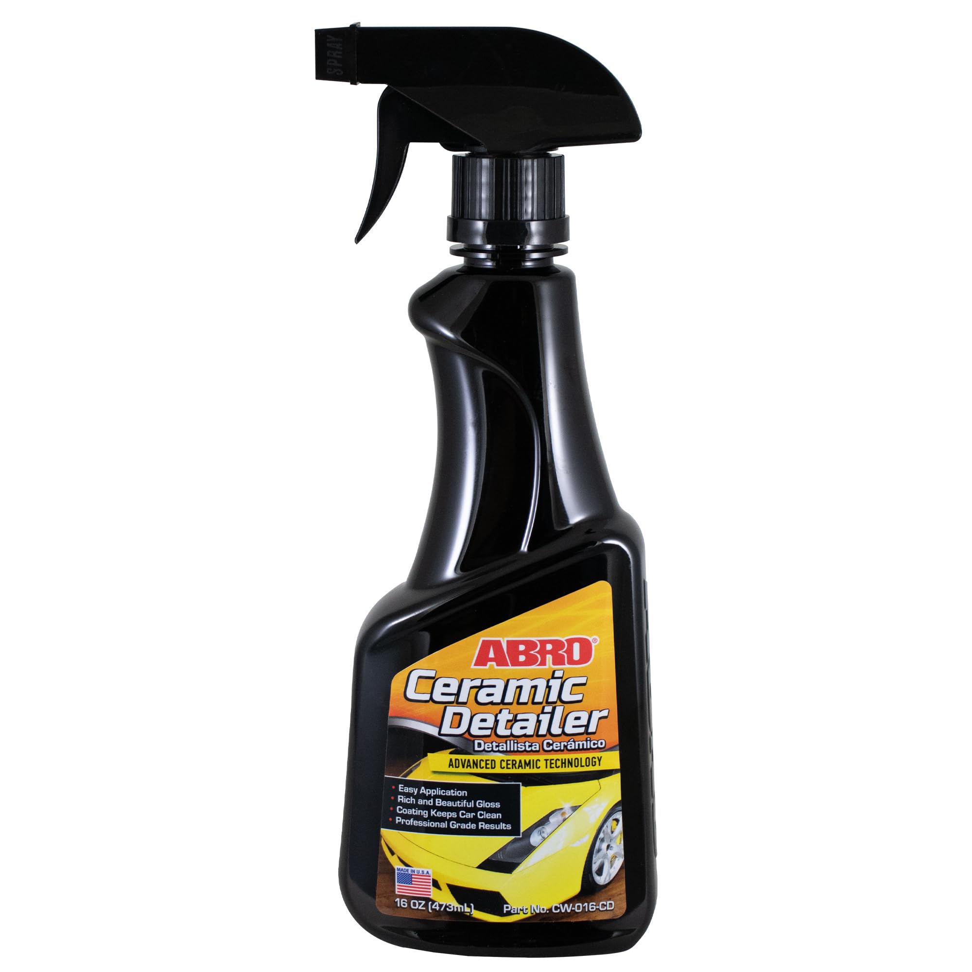 ABRO Premium Ceramic Liquid Car Wax - Long-Lasting Shine & Protection for Cars, Trucks & SUVs - Water Repellent & UV Resistant - Easy Application & Streak-Free Finish - Perfect for Detailing, Showroom Shine & Daily Protection