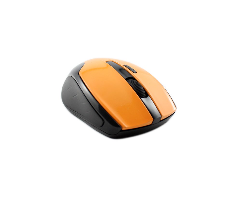 SANOXY 2.4GHz Wireless Optical Mouse for PC, Laptop, Mac - Ergonomic Design with Nano USB Receiver (Yellow/Black) - Perfect for Office, Home & Gaming Use