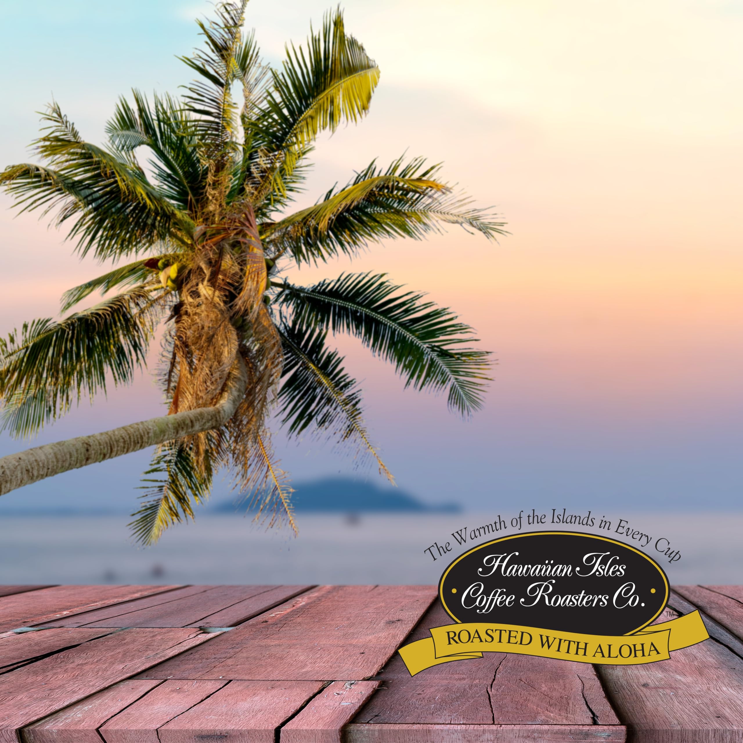 Hawaiian Isles Coffee Breakfast Blend - Light Roast Ground Coffee with 10% Hawaiian Coffee, Roasted with Aloha - 8 Ounce Bag | Perfect for Morning Brew & Office Use