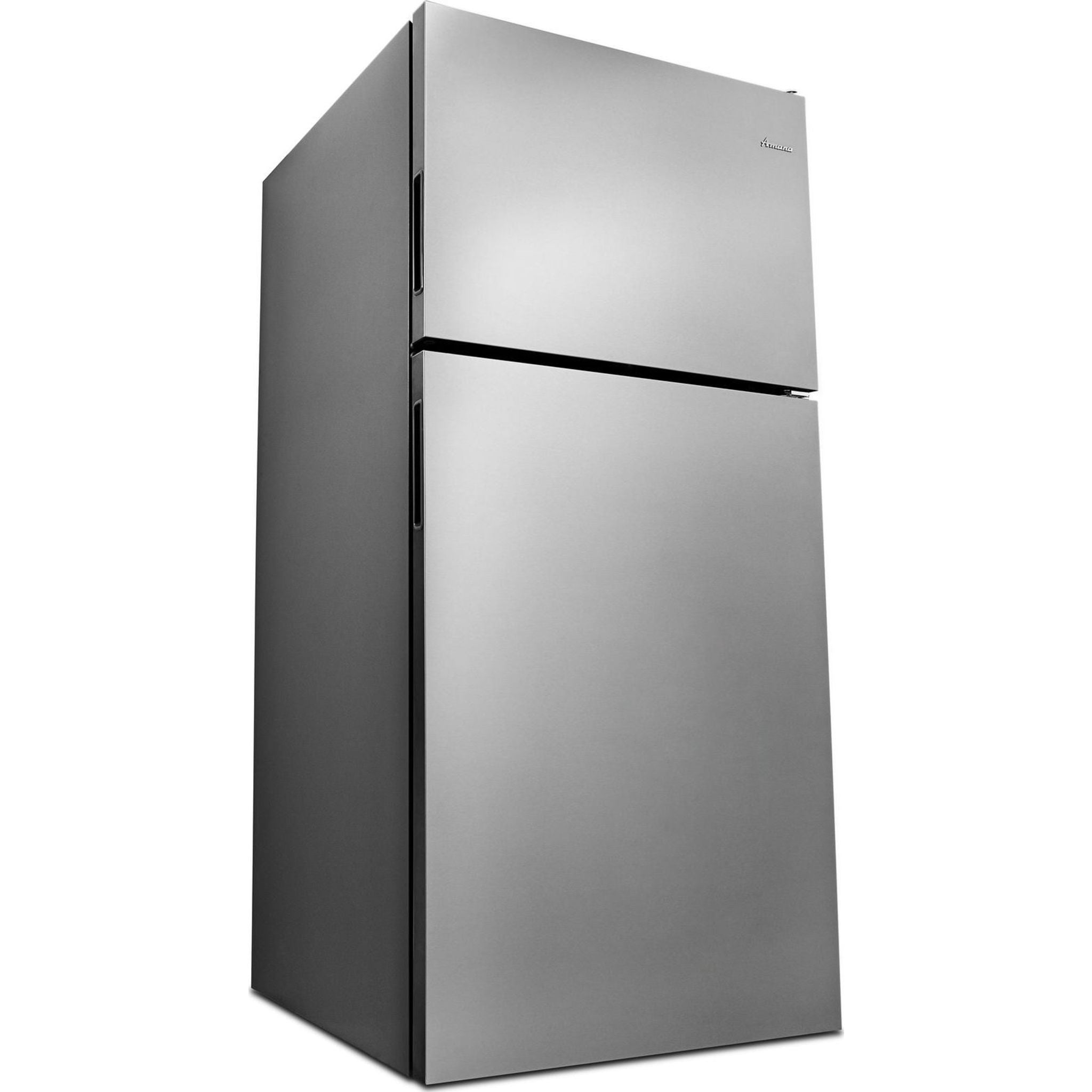 Amana 18 Cu. Ft. Top Freezer Refrigerator (ART318FFDS) - Stainless Steel, Energy Star Certified for Efficient Cooling - Perfect for Kitchens, Apartments, and Small Spaces