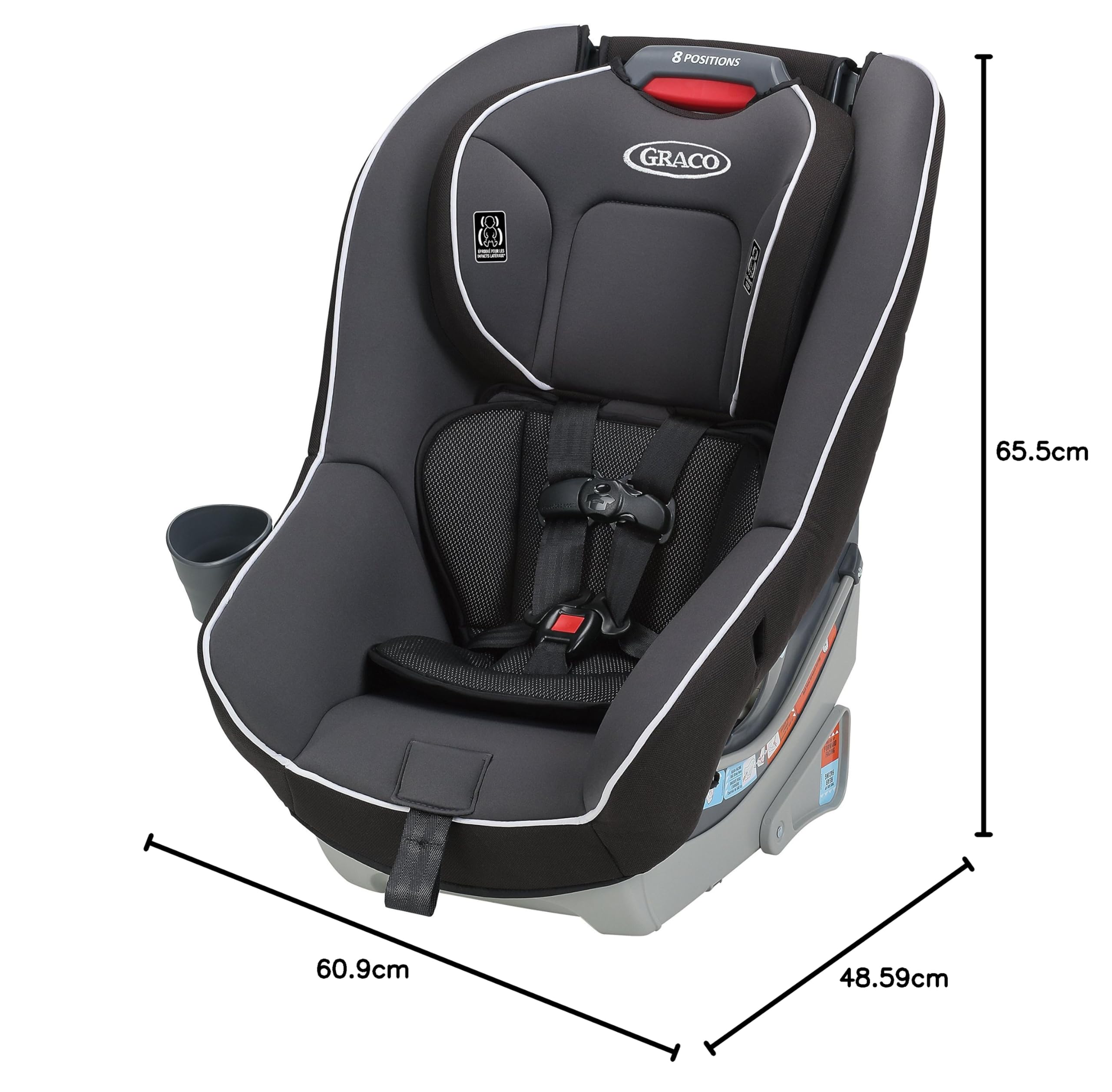 Graco Contender 65 Convertible Car Seat - 2-in-1 Forward & Rear Facing Infant to Toddler Car Seat (5-65 lbs) | Safe & Comfortable for Babies | Perfect for Family Travel & Daily Commutes