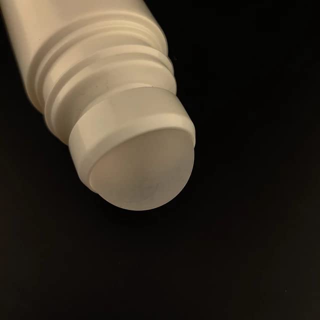 4-Pack 50ml Empty Refillable White Plastic Deodorant Bottles with Roller Balls - Essential Oil Roller Bottles for DIY Perfume, Aromatherapy & Travel (Set of 4) | Perfect for Home, Gym & On-the-Go Use