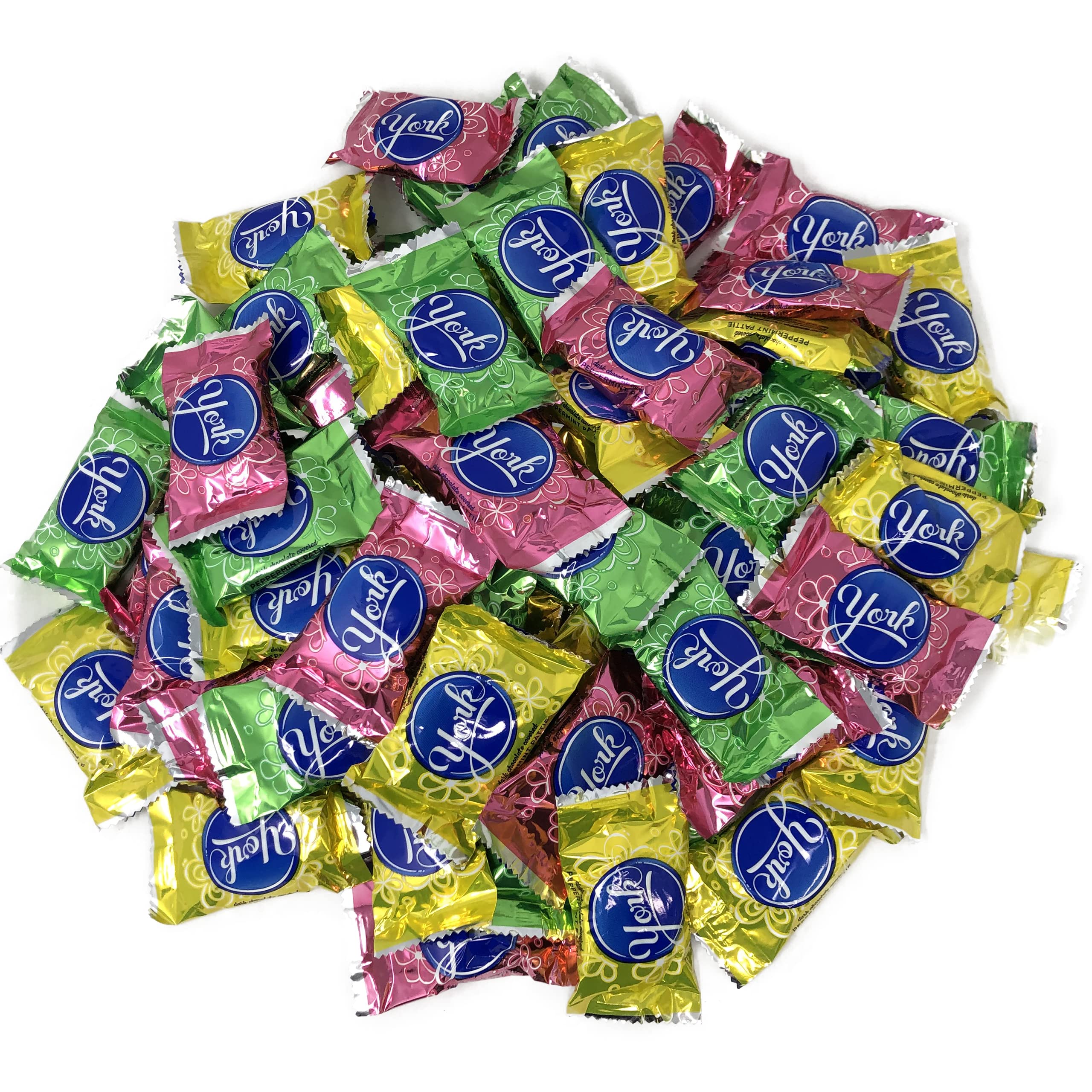 Easter York Eggs - 5 LB Bulk Dark Chocolate Covered Peppermint Patties in Spring Pastel Colors - Individually Wrapped for Egg Hunts, Easter Basket Fillers, Party Favors & Spring Celebrations
