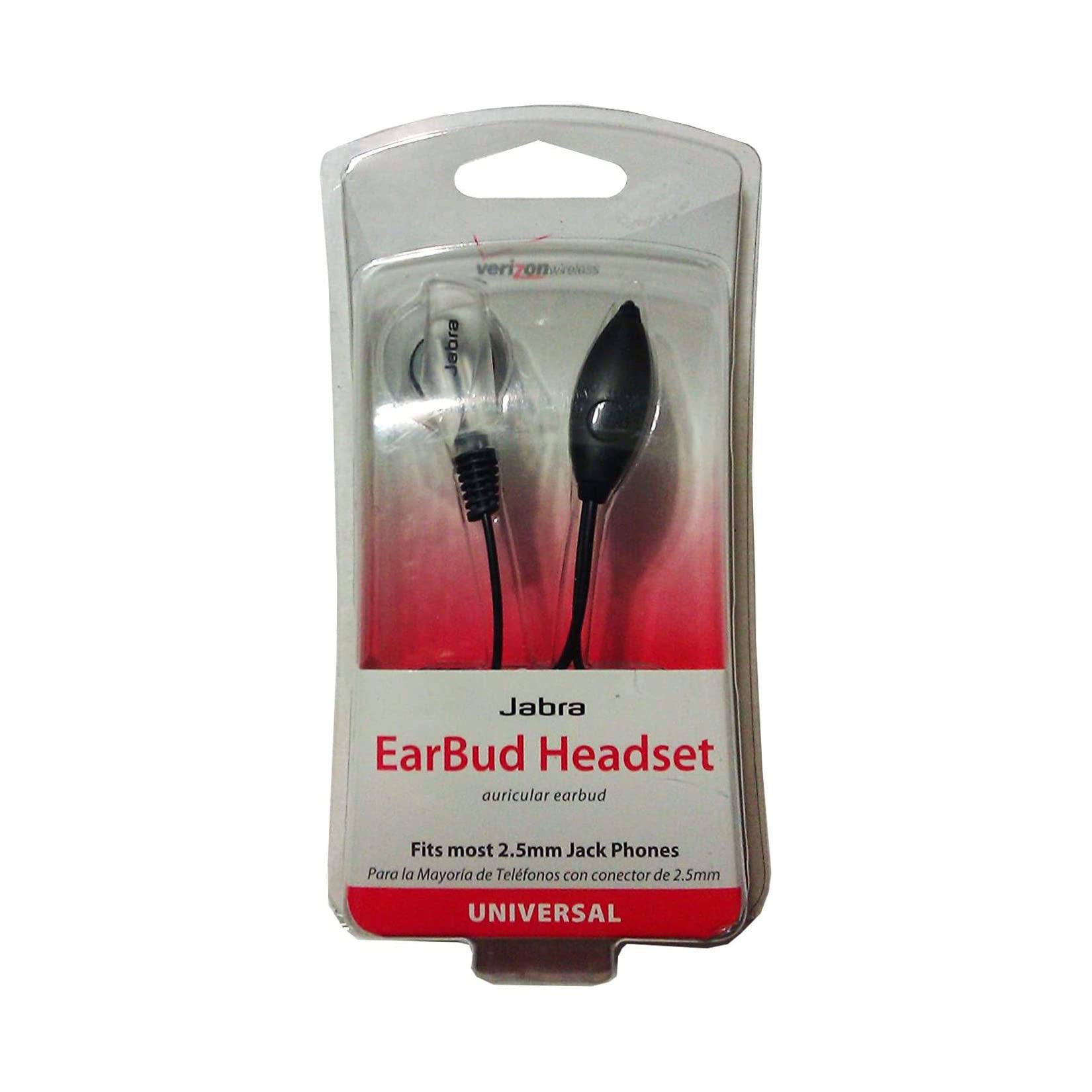 Verizon Universal Earbud Headset with 2.5mm Plug - Lightweight Wired Earphones for Clear Calls, Music & Gaming - Compatible with Phones, Tablets & Office Devices