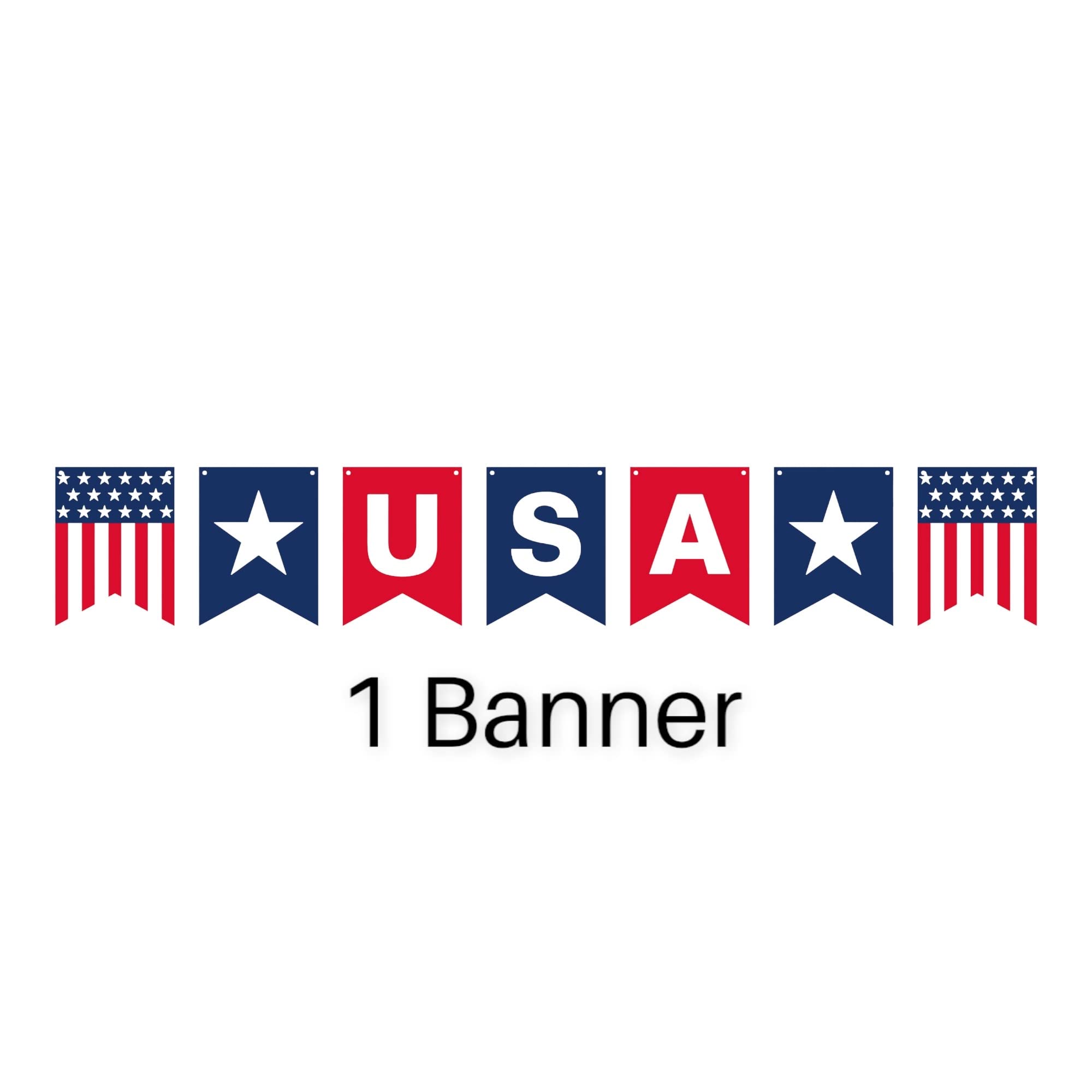 Red White & Blue Patriotic Party Supplies Set - 18 Plates, Cups, Napkins, Balloons + Table Cover, USA Banner & Porch/Door Decor - Perfect for 4th of July Celebrations, Memorial Day & Labor Day Parties