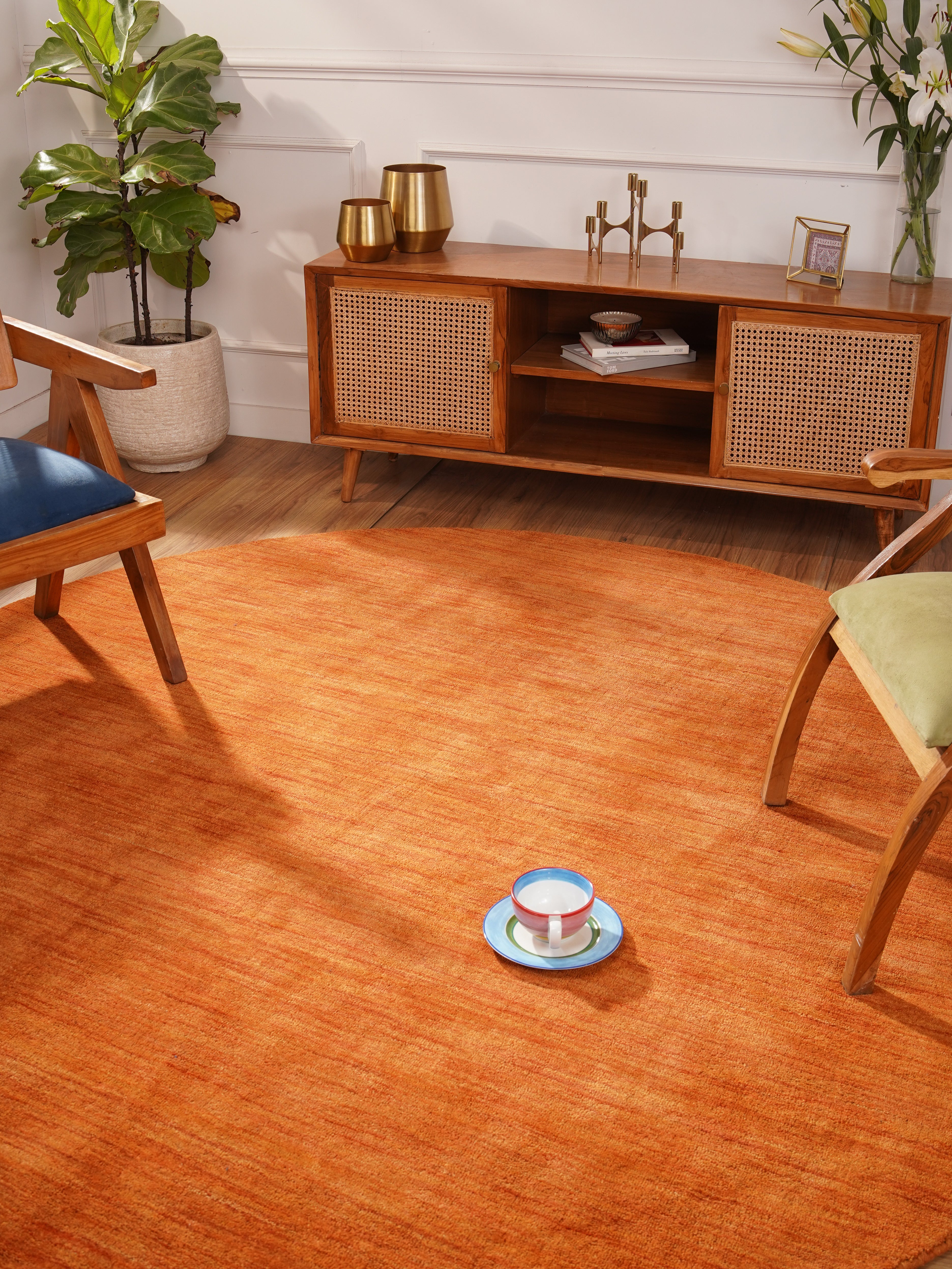 Premium Hand-Knotted Wool Rug - Soft & Durable for Living Room, Bedroom, or Office Decor - Eco-Friendly & Luxurious Home Accent