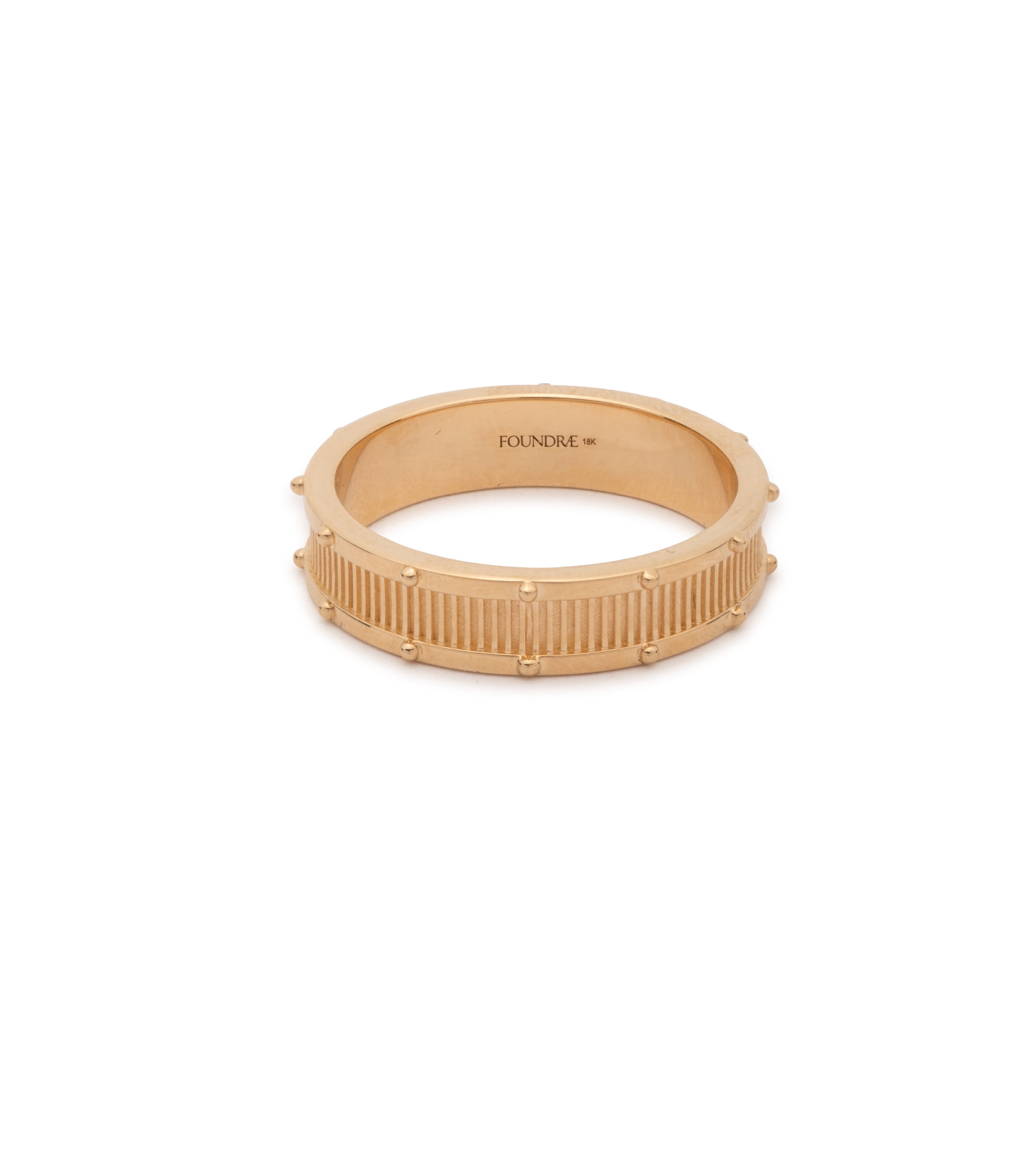 Lovestruck Pierced Band Ring in 14K Yellow Gold - Elegant Dainty Jewelry for Women, Perfect for Valentine's Day Gifts, Anniversary & Everyday Wear
