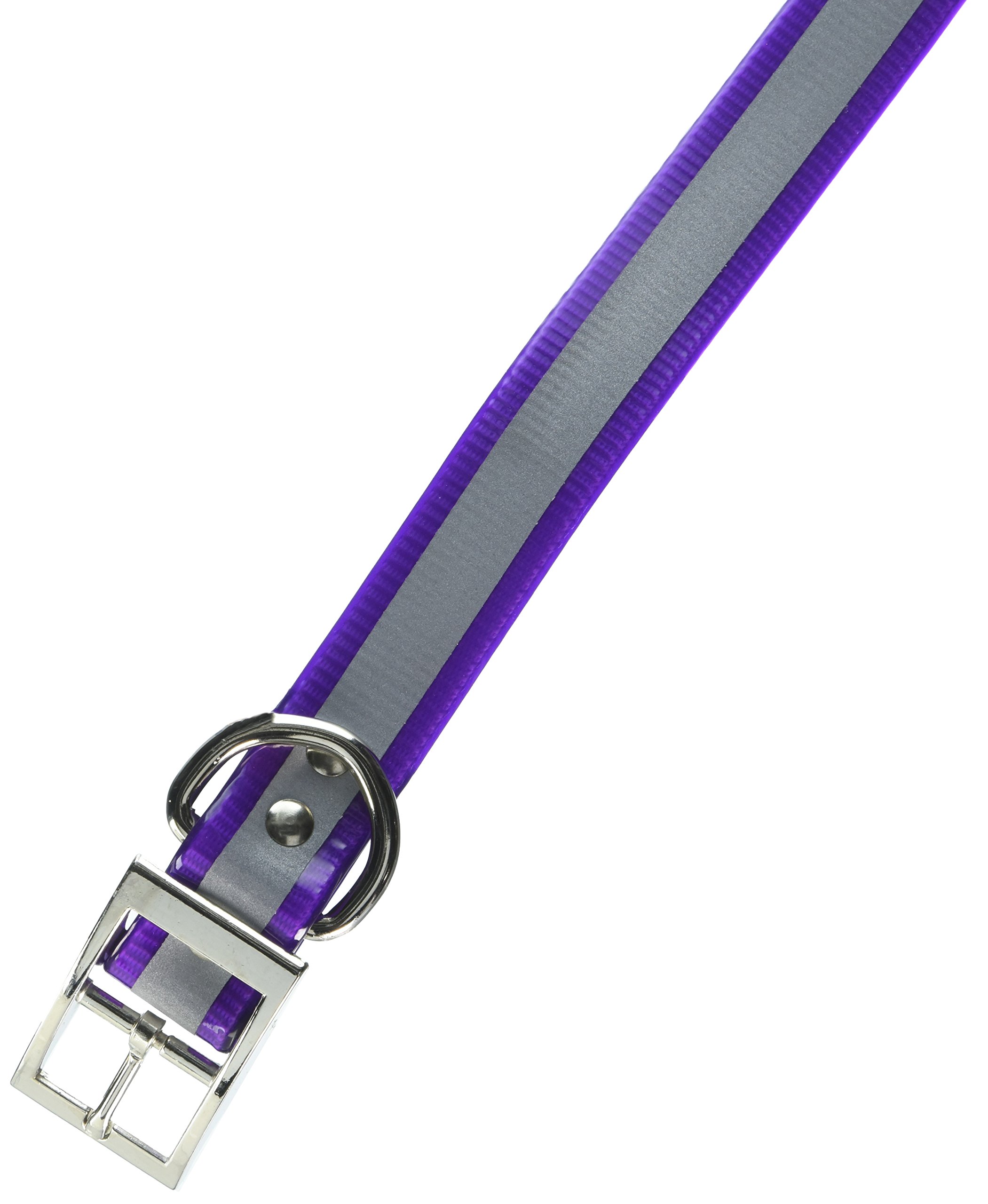 Sunglo Reflective Dog Collar - Adjustable Purple Pet Collar for Small to Medium Dogs, 1