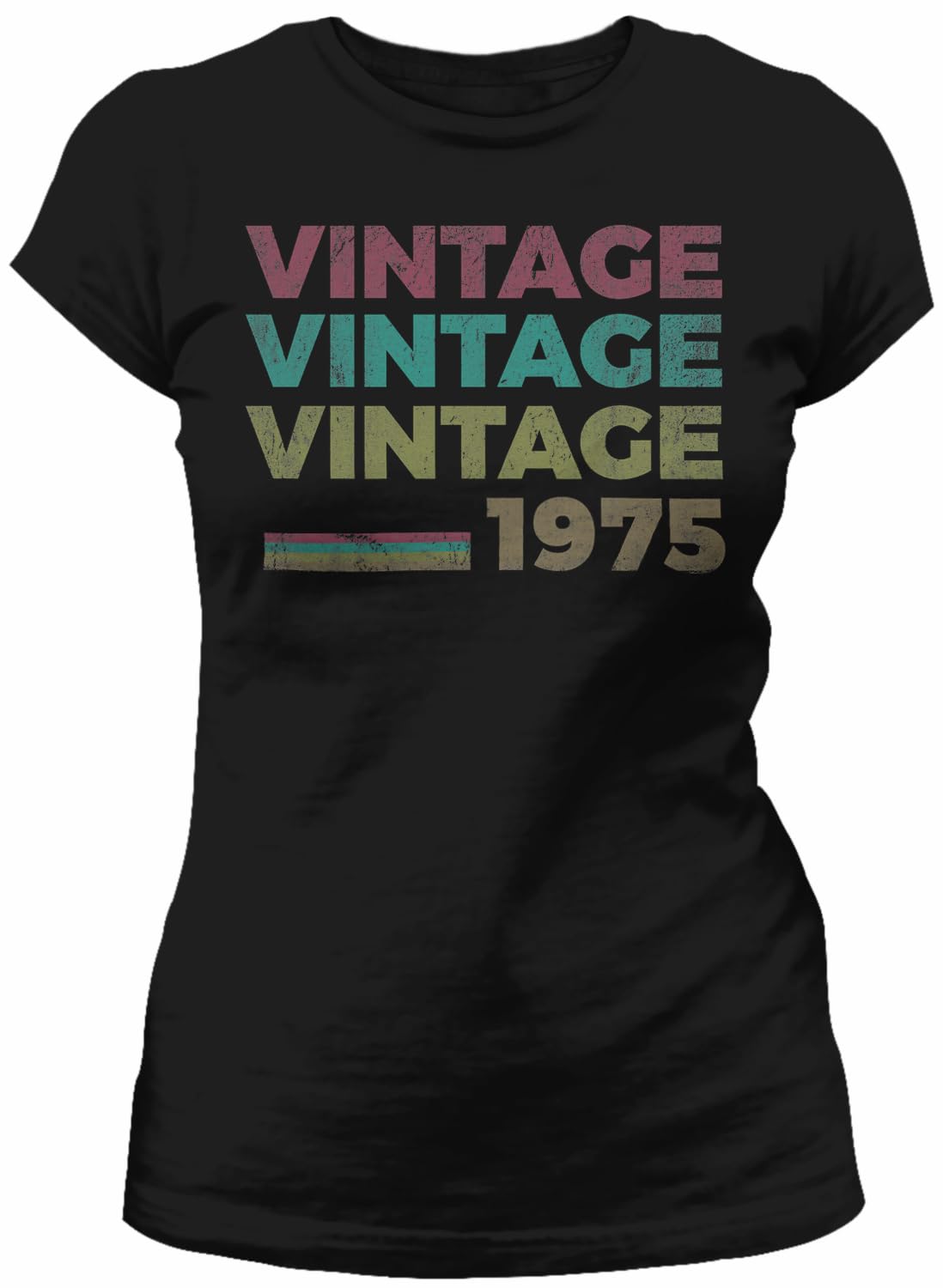 1975 Vintage Retro Birthday T-Shirt for Women - 50th Birthday Gift - Perfect for Birthday Parties, Themed Events & Milestone Celebrations