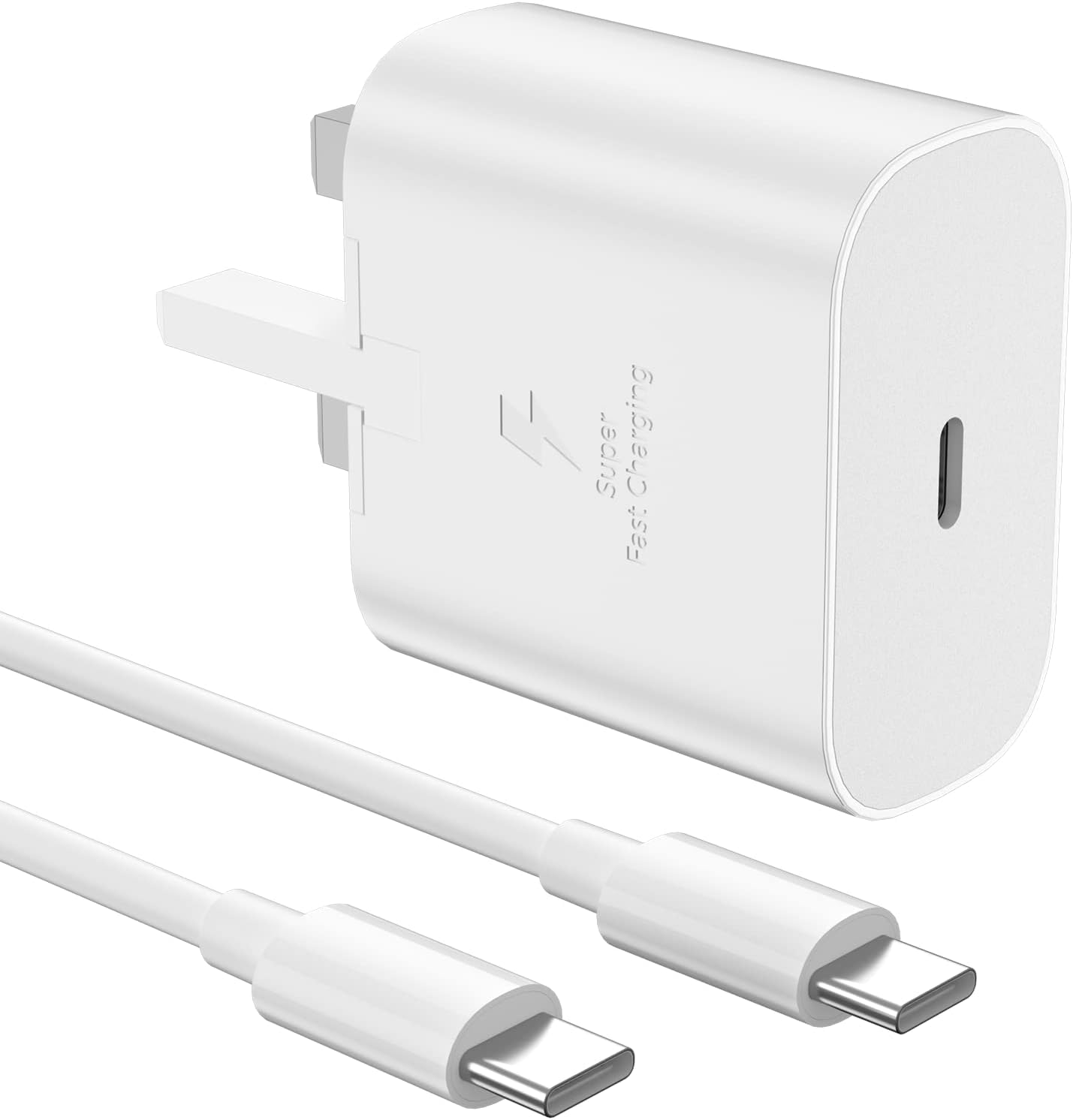 KP TECHNOLOGY 25W Super Fast PD Charger for Honor 200/200 Pro/200 Lite - USB C Wall Adapter with Power Delivery & Included Charging Cable (White) - Perfect for Home, Office & Travel Fast Charging