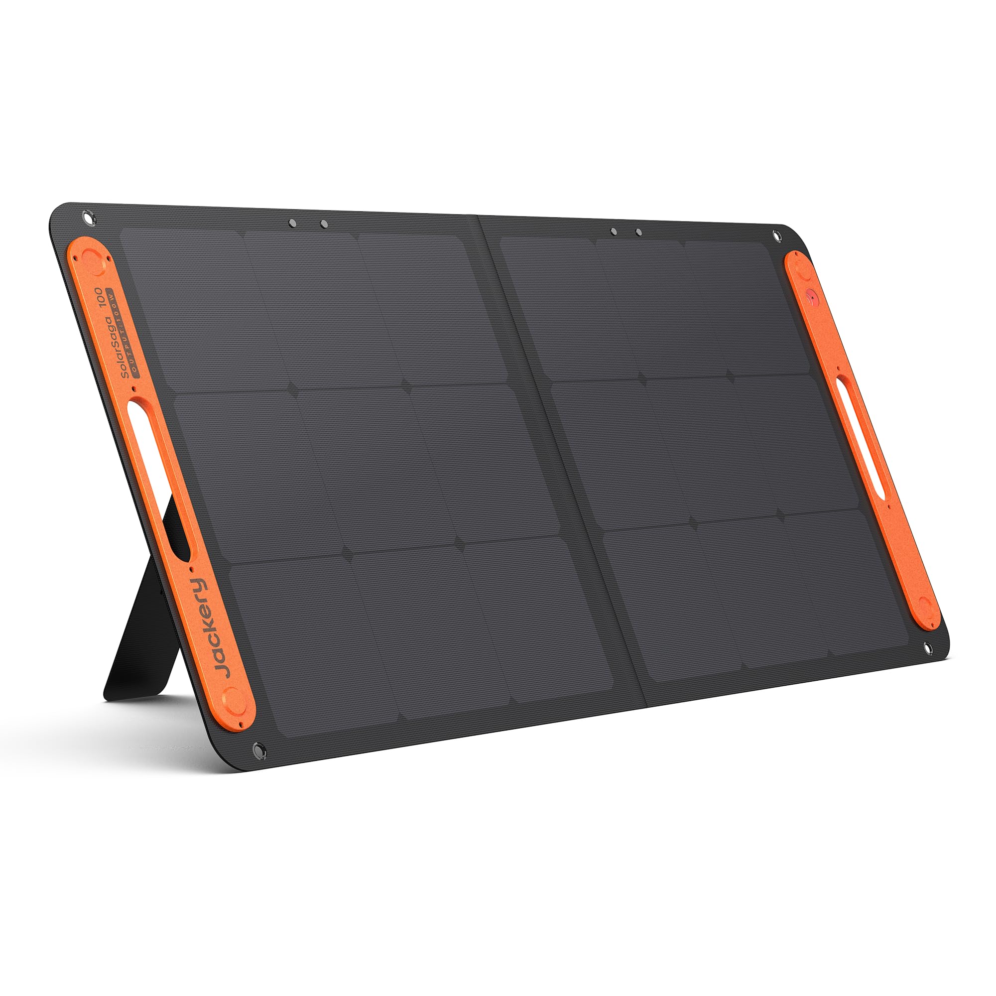Jackery SolarSaga 100W Bifacial Portable Solar Panel - Compatible with Explorer 240/300/500/1000/1500 Power Stations | Foldable Solar Charger with USB Outputs for Phones | Perfect for Rooftop Installation, RV Trips, and Outdoor Camping Adventures
