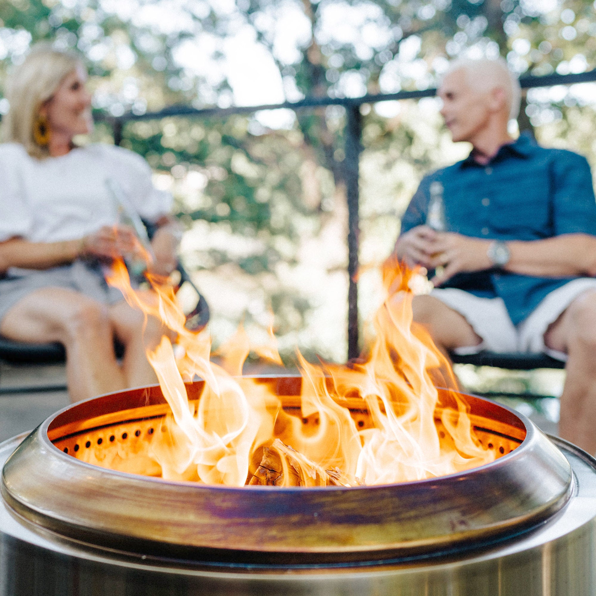 Solo Stove Yukon + Stand 2.0 - Smokeless Fire Pit for Outdoor Camping, Backyard, Patio & Bonfire - Stainless Steel Portable Fire Pit with Stand for Wood Burning - Perfect for Camping Trips, Backyard Gatherings & Outdoor Adventures