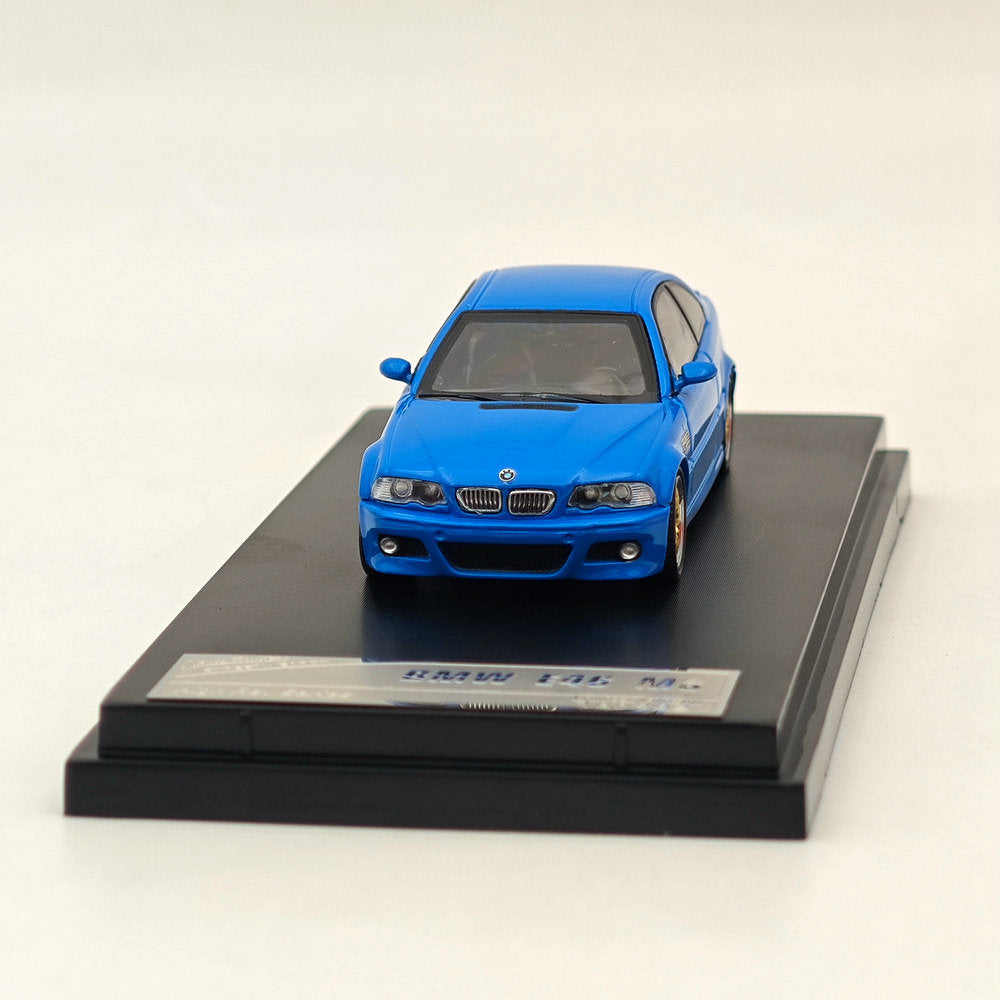 1:64 Scale BMW E46 M3 Blue Diecast Model Car - High Rev Series Collectible Toy for Adults | Perfect for Display, Car Enthusiast Gifts & Diecast Collections
