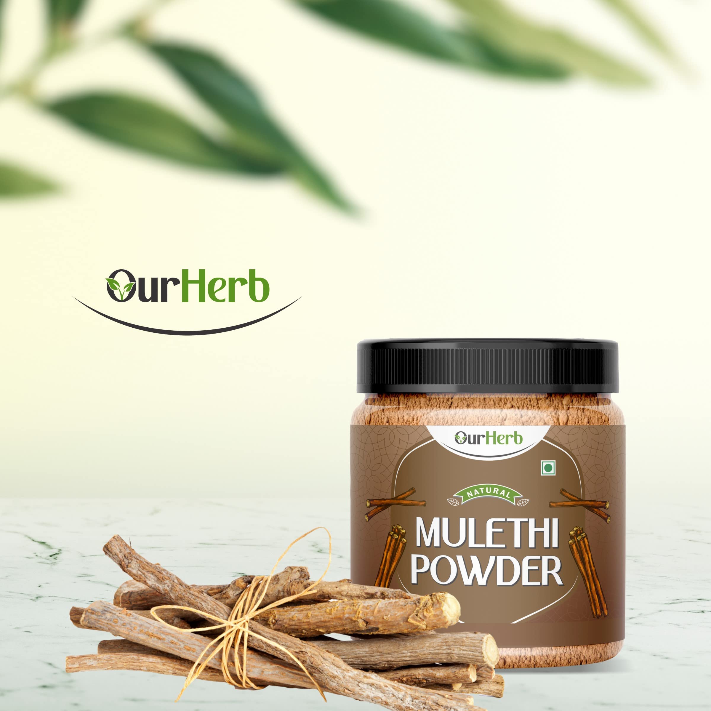 Organic Mulethi Powder (Licorice Root) - 100% Pure Glycyrrhiza Glabra for Skin & Hair Care | Natural Face Pack with Yashimadhu | USDA Certified Herbal Supplement with Free Wooden Spoon (200g/7oz) | Perfect for DIY Beauty Treatments & Ayurvedic Remedies