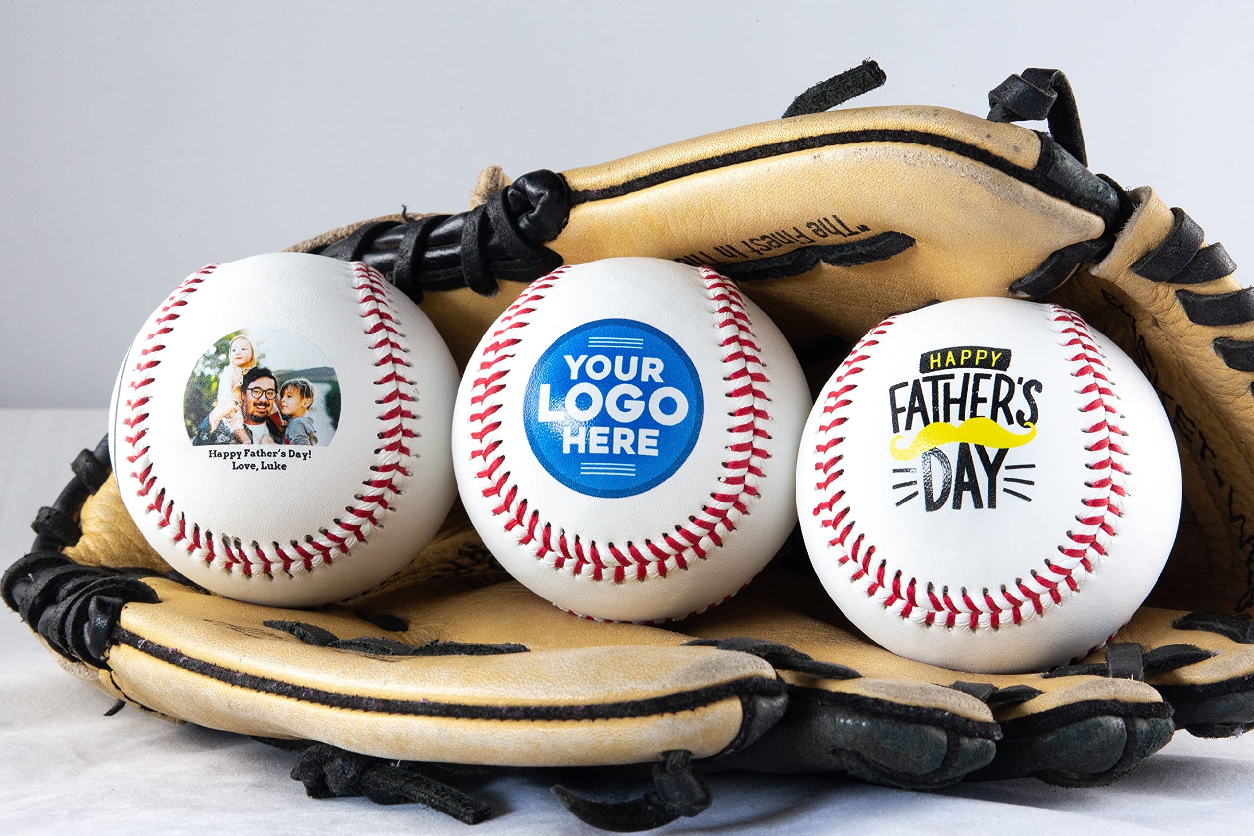 Custom Printed Baseball with Photo or Logo - Official Size Personalized Baseball Gift for Dad, Birthday, Holidays & Sports Enthusiasts | Perfect for Practice, Collectibles & Special Occasions