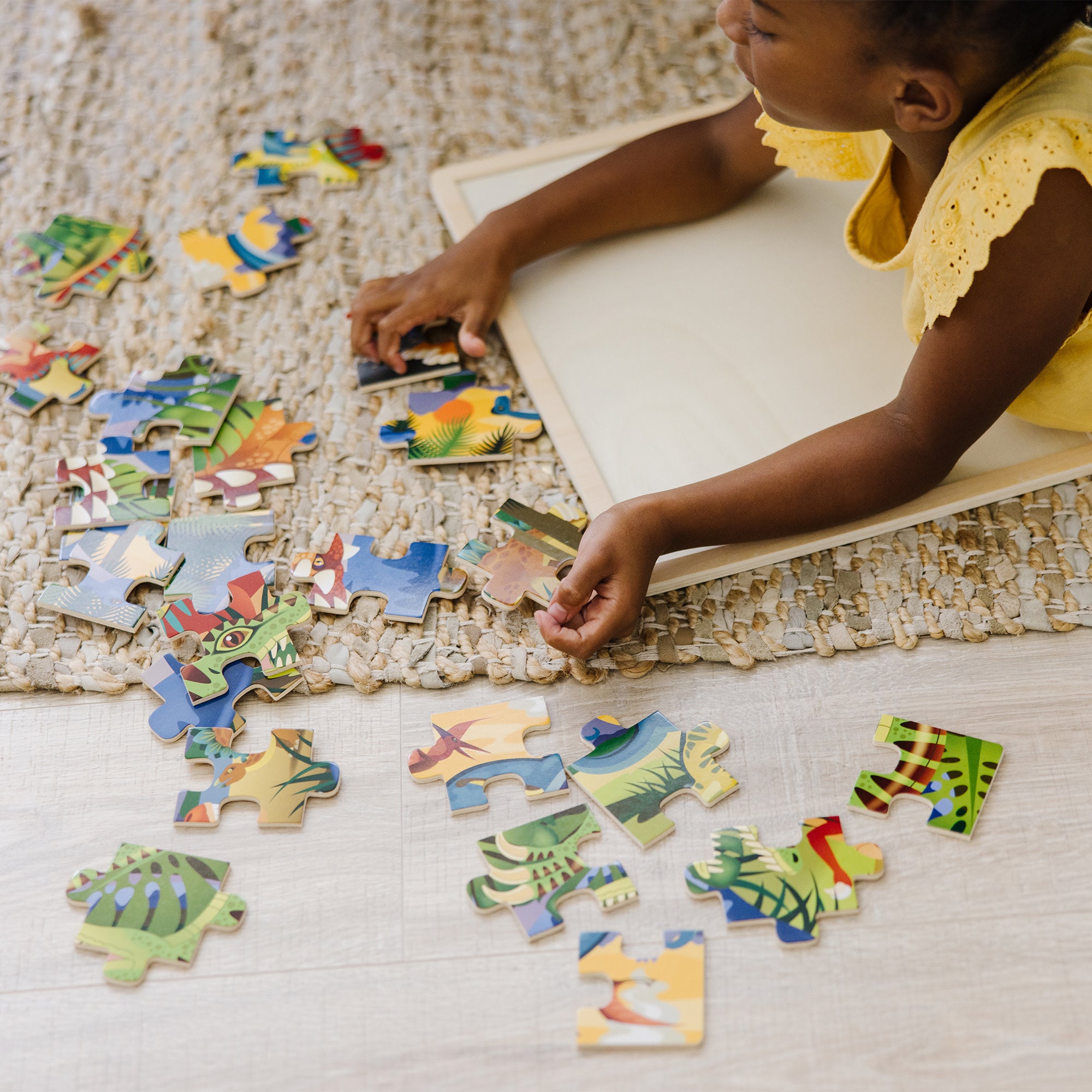 Dinosaur Wooden Jigsaw Puzzle - 24 Piece Educational Toy for Kids | Perfect for Birthday Gifts & Early Learning Activities