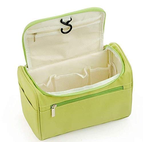 CHEM-AB ENTERPRISE ® Extra Large Travel Makeup Organizer Bag - Waterproof Cosmetic Case with Multiple Compartments for Women, Perfect for Air Travel, Gym & Home Storage (Navy Blue)