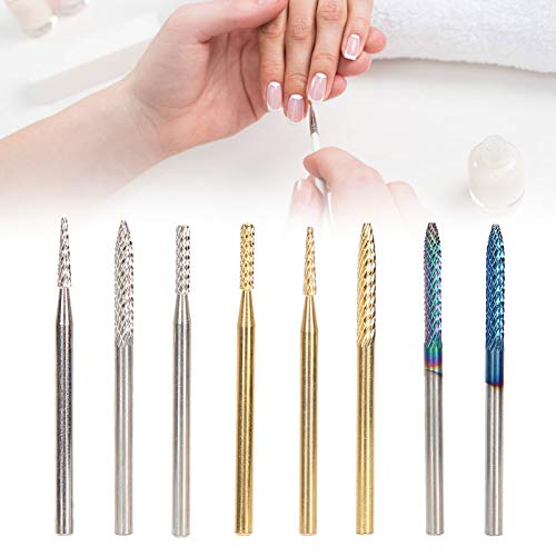 Professional Nail Drill Bits Set - Durable Tungsten Alloy Nail Grinding Heads for Manicure & Pedicure | Perfect for Home Salon, Nail Art Design & DIY Nail Care