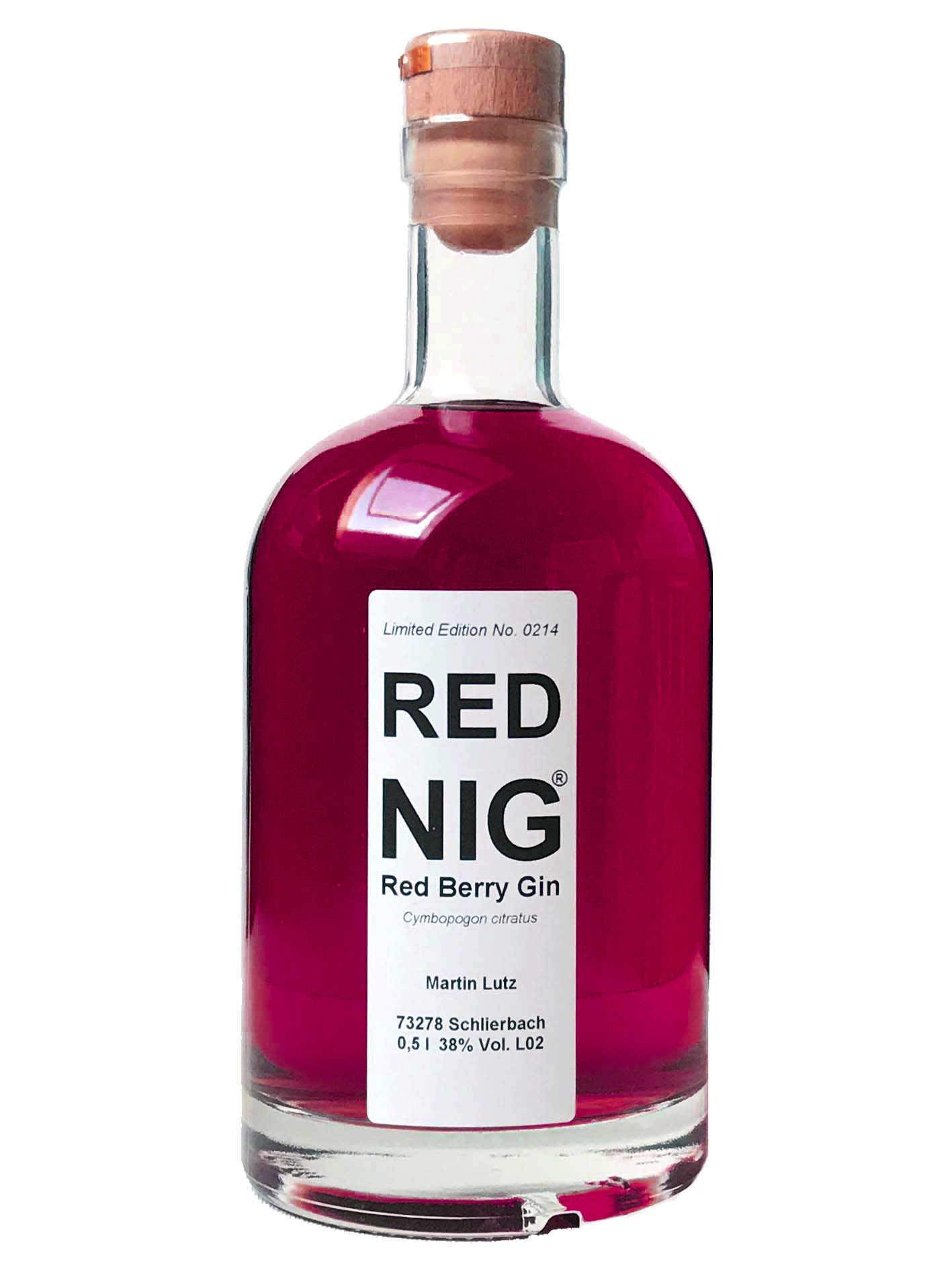 Premium RED NIG Red Berry Gin - Artisanal Feinherber Gin from Baden-Württemberg Germany - Perfect for Cocktails, Gifts & Special Occasions