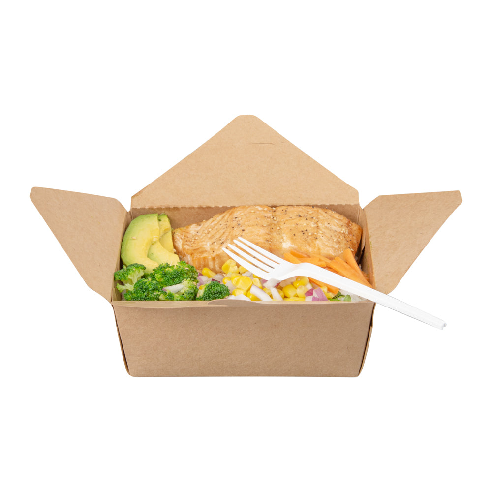 Eco-Friendly White CPLA Plastic Forks - 250 Count, Heat Resistant, Compostable, 6.5 Inch Disposable Cutlery for Parties, Picnics & Catering Events