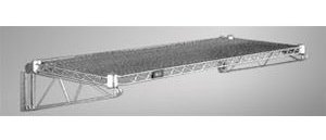 Wall Mounted Chrome Wire Shelf Kit - 12