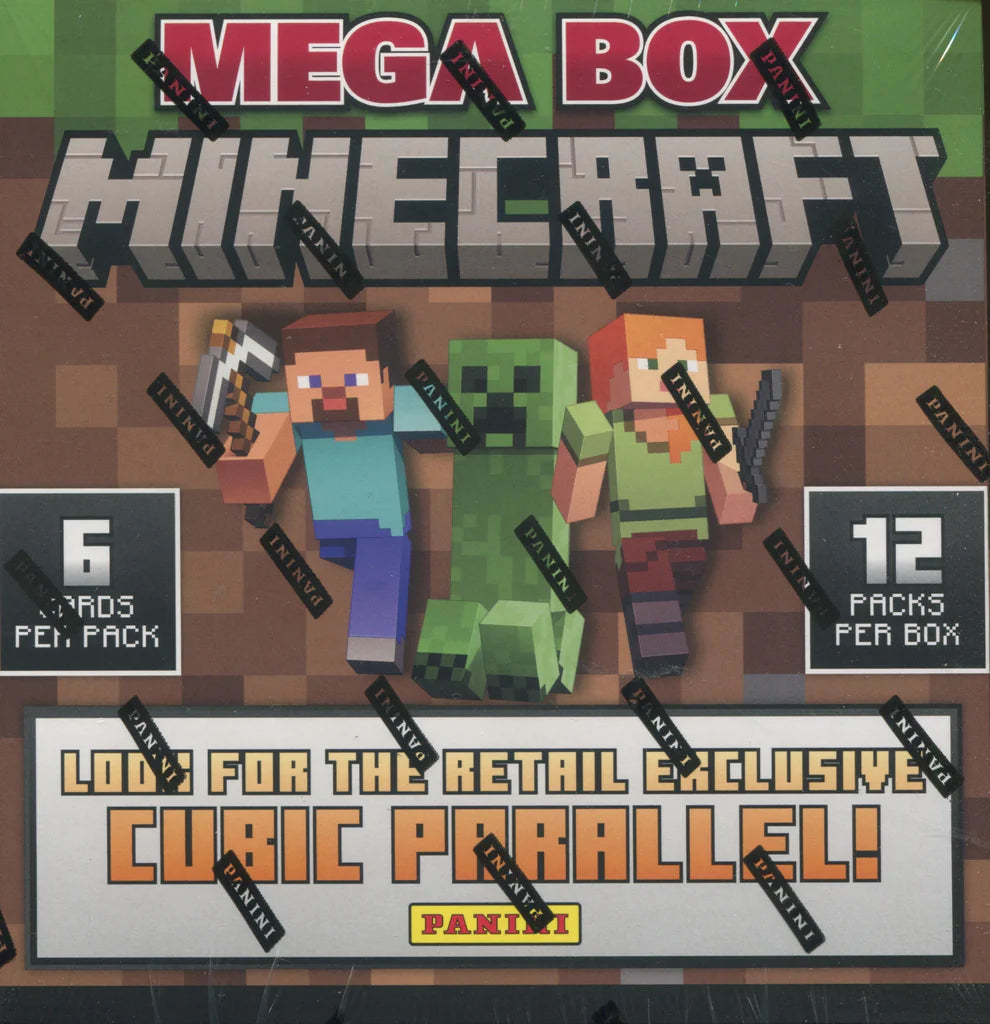 2024 Panini Minecraft Mega Box Trading Cards - Collectible Cards for Minecraft Fans | Perfect for Gaming Enthusiasts & Collectors