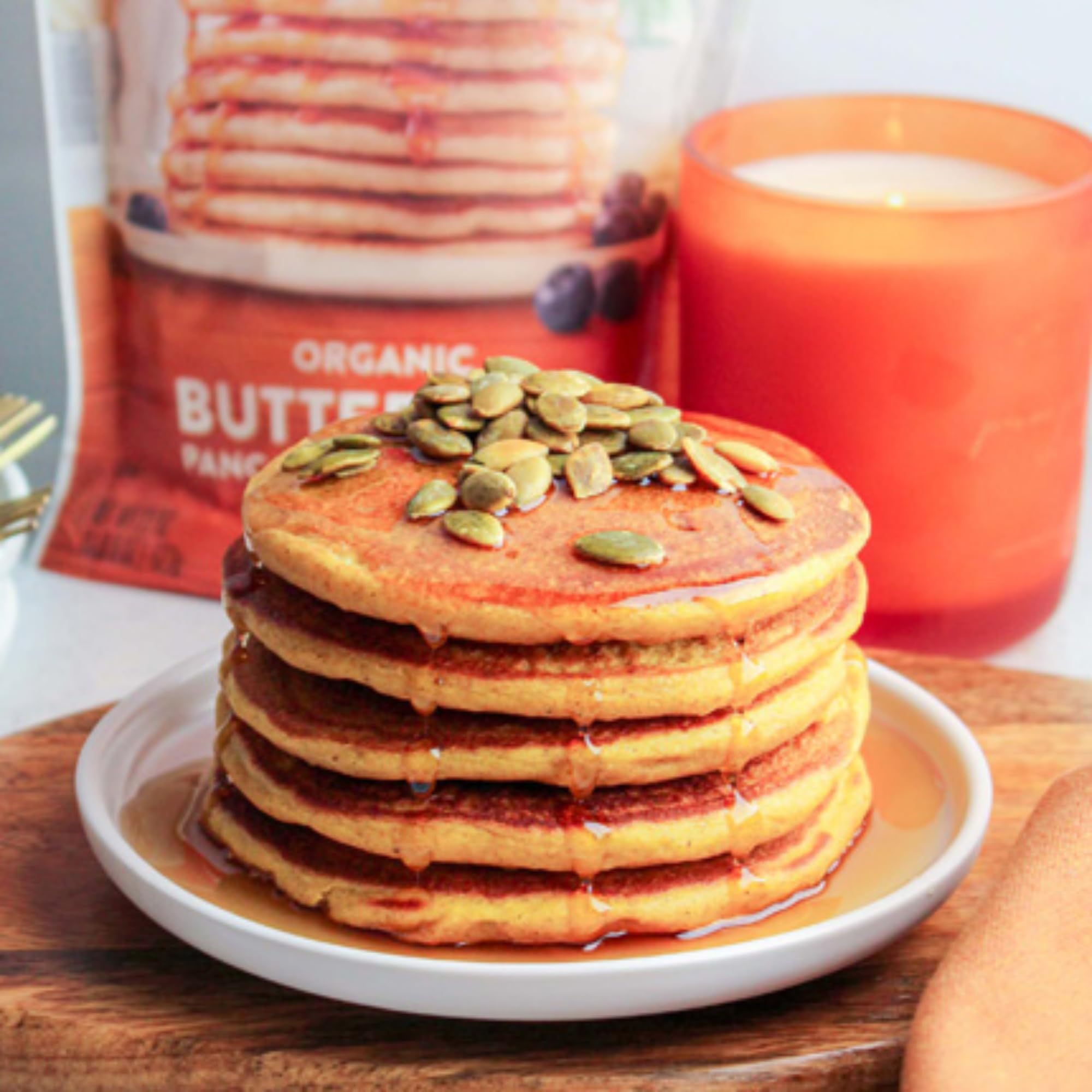 Arrowhead Mills Buttermilk Pancake & Waffle Mix - 22oz (Pack of 6) | Gluten-Free, Non-GMO Breakfast Mix for Fluffy Pancakes & Crispy Waffles | Perfect for Family Brunch, Weekend Breakfast & Holiday Gatherings