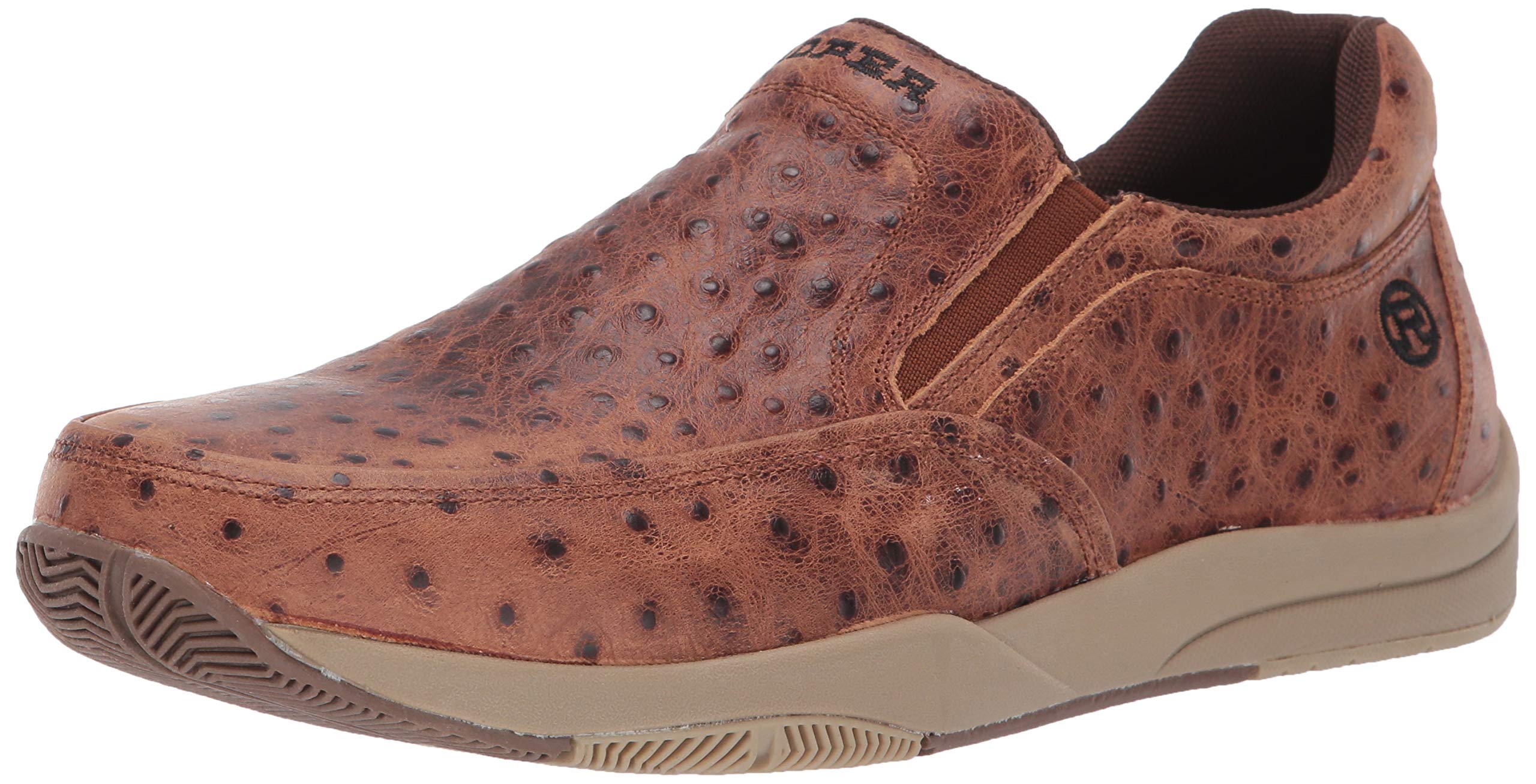 ROPER Men's Ulysess Slip-On Casual Loafers - Comfortable Brown Leather Shoes for Walking, Office & Everyday Wear