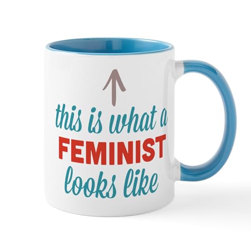 White/Blue Inside - Feminist Looks Like Mug