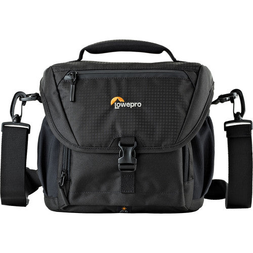 Lowepro Nova 170 AW II DSLR Camera Shoulder Bag - Waterproof Black Camera Case for Photographers - Perfect for Travel, Hiking & Outdoor Photography