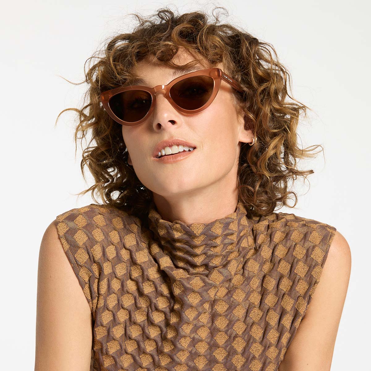 Villain Sunglasses for Women - Stylish Rose Gold Frame UV Protection - Perfect for Outdoor Activities, Beach, and Fashion